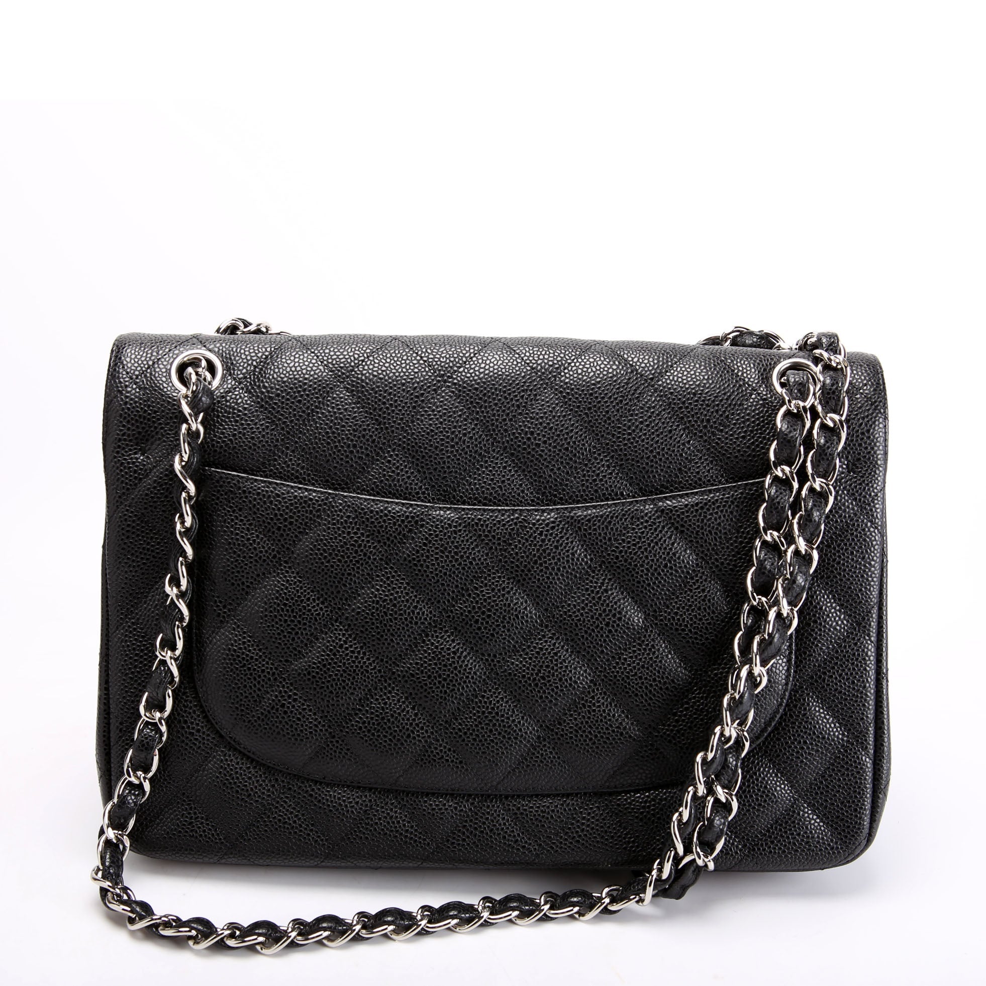 Classic Flap Jumbo Caviar 14-16M Black