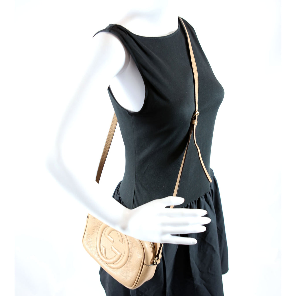 Gucci 308364 Soho Disco Crossbody Nude