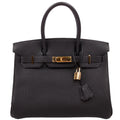 Hermes Birkin 30 Togo 2002 Black/Gold