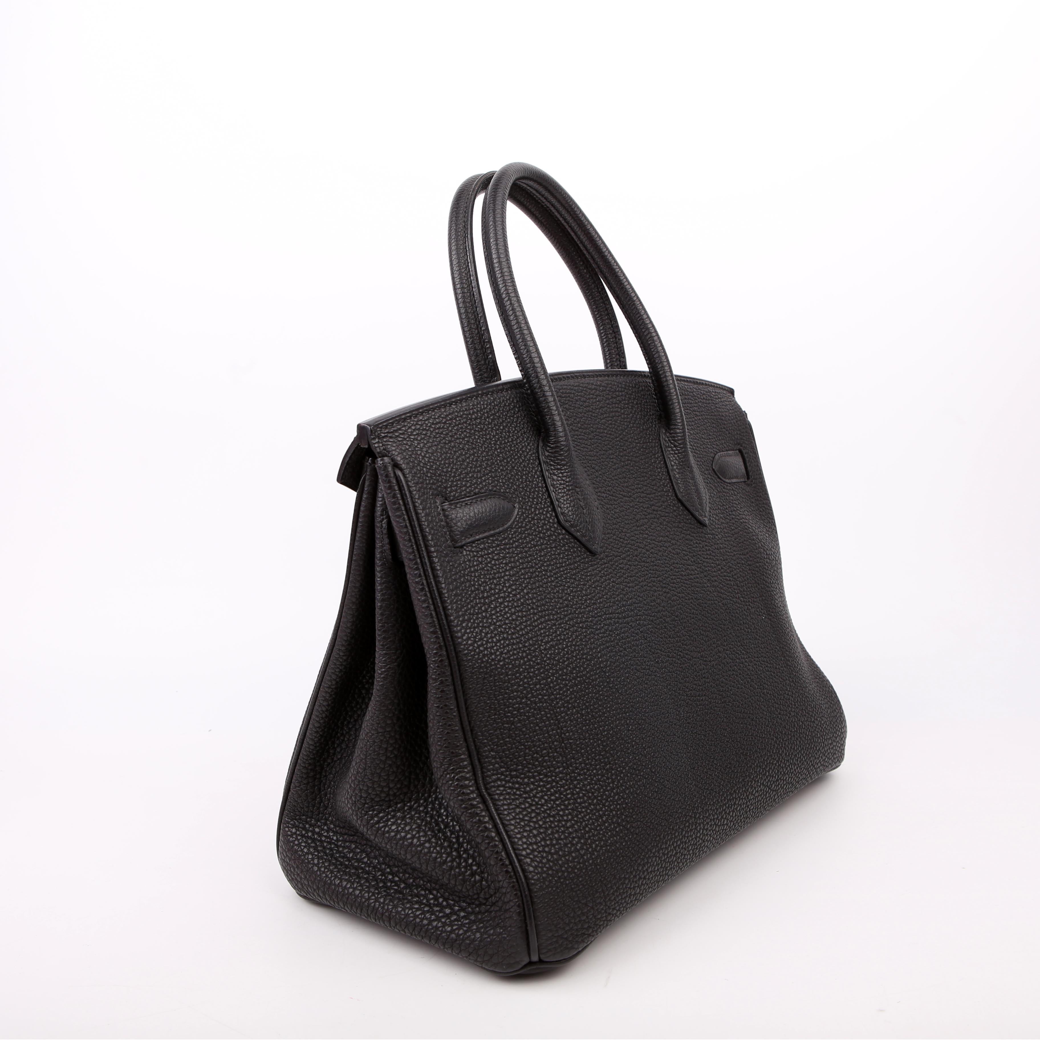 Hermes Birkin 30 Togo 2002 Black/Gold