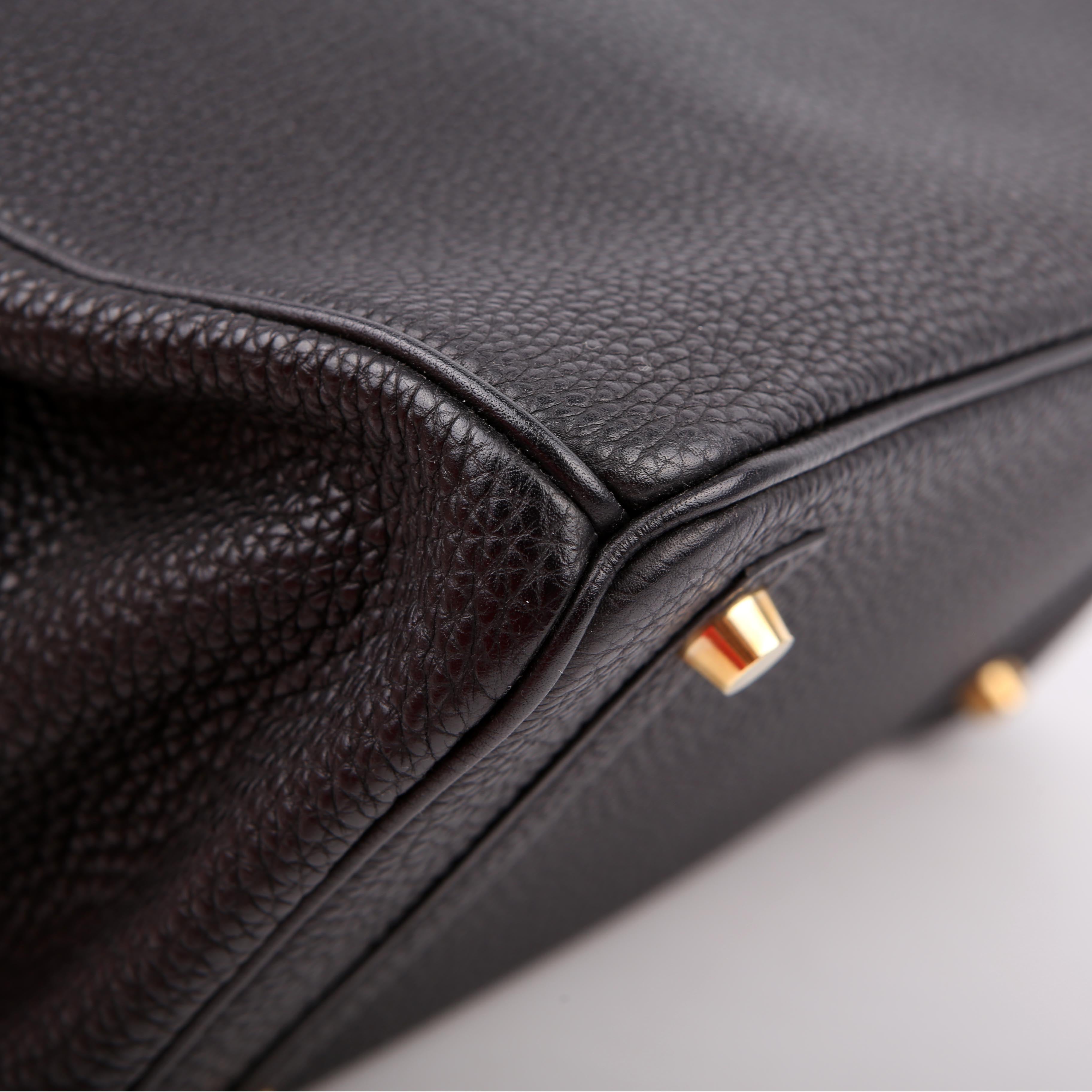 Hermes Birkin 30 Togo 2002 Black/Gold