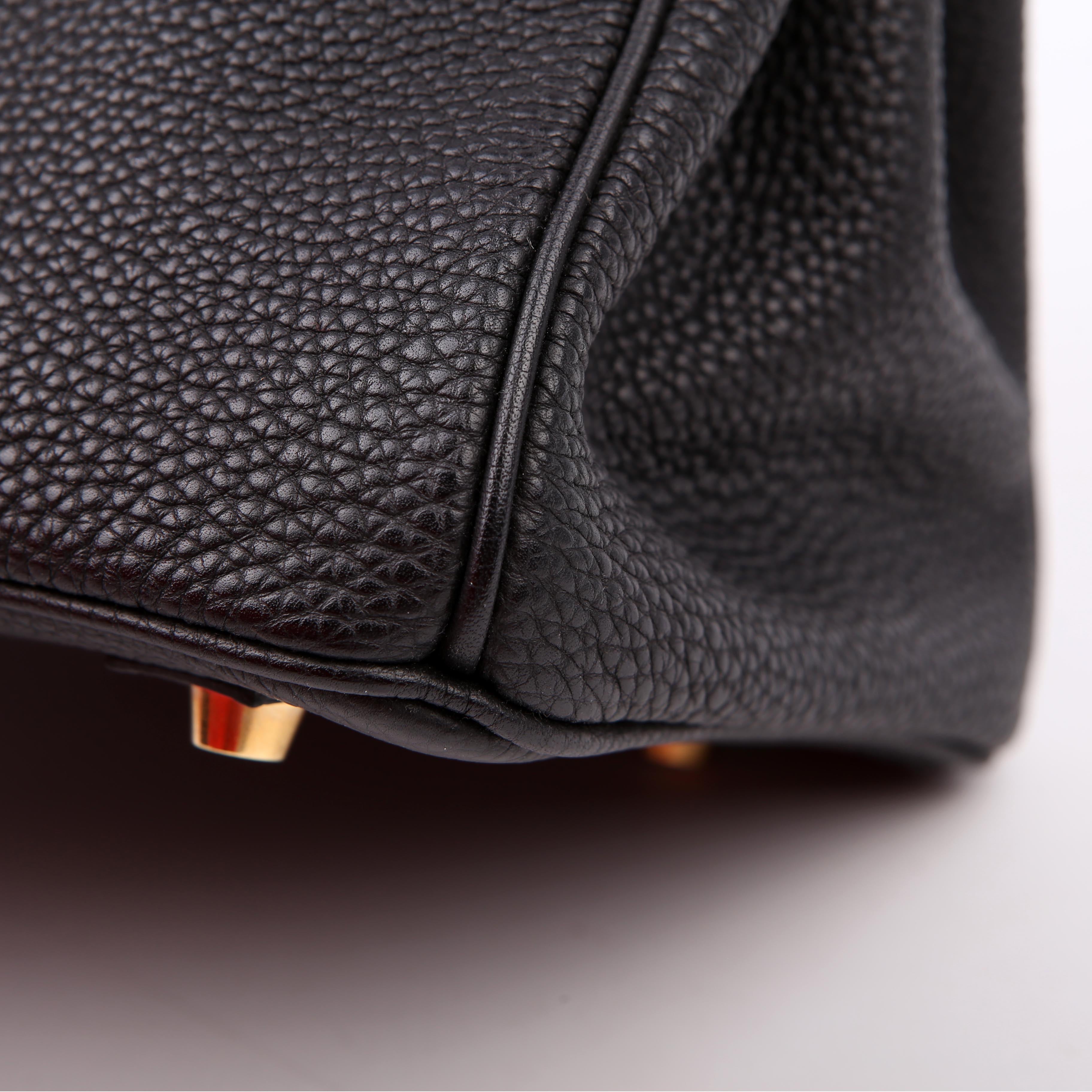 Hermes Birkin 30 Togo 2002 Black/Gold
