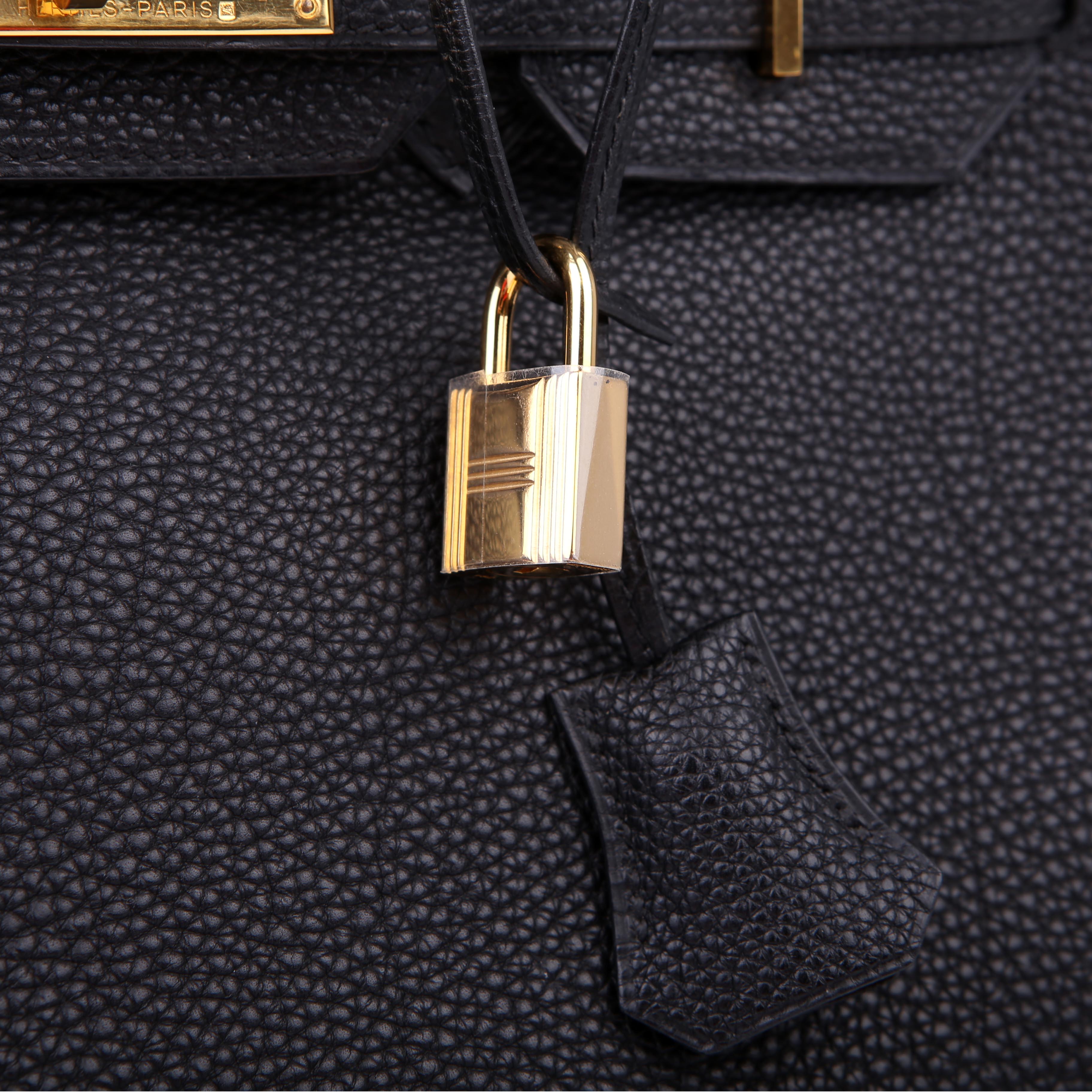 Hermes Birkin 30 Togo 2002 Black/Gold