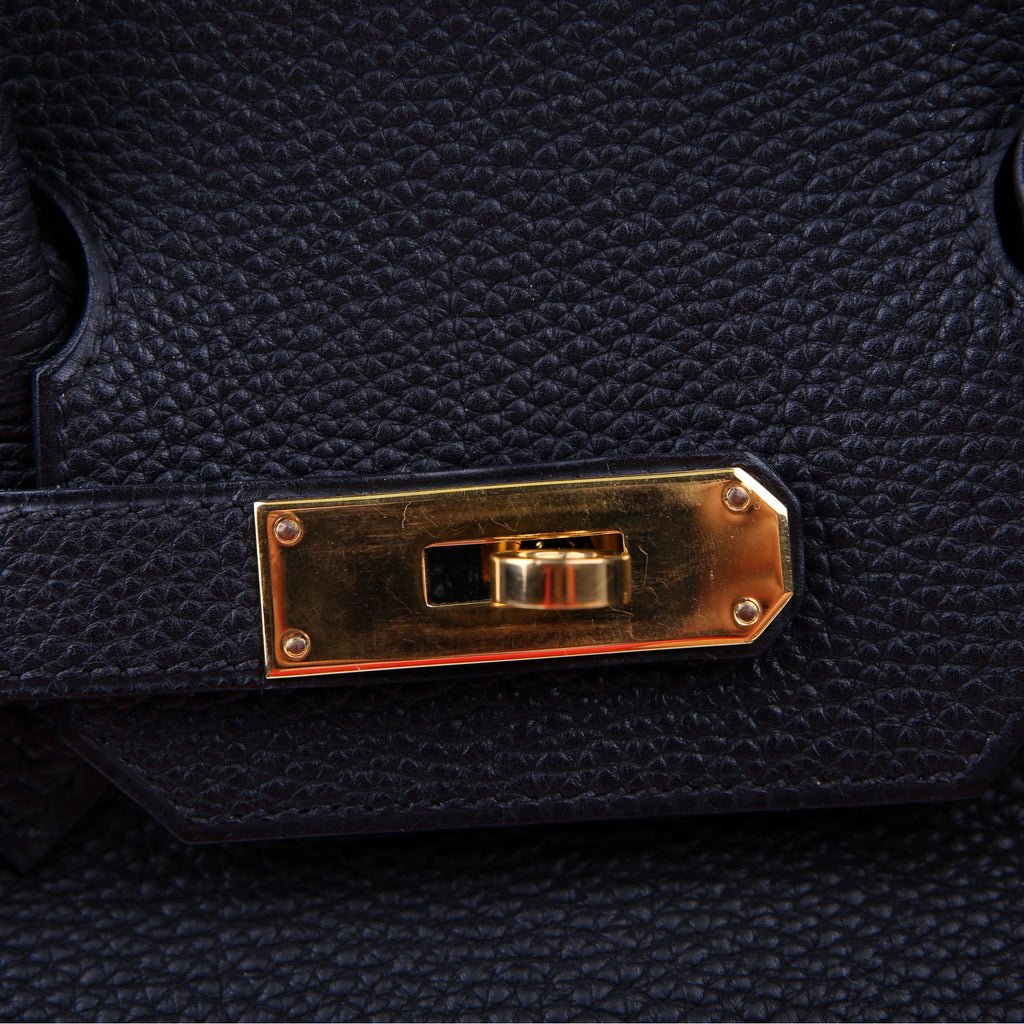 Hermes Birkin 30 Togo 2002 Black/Gold
