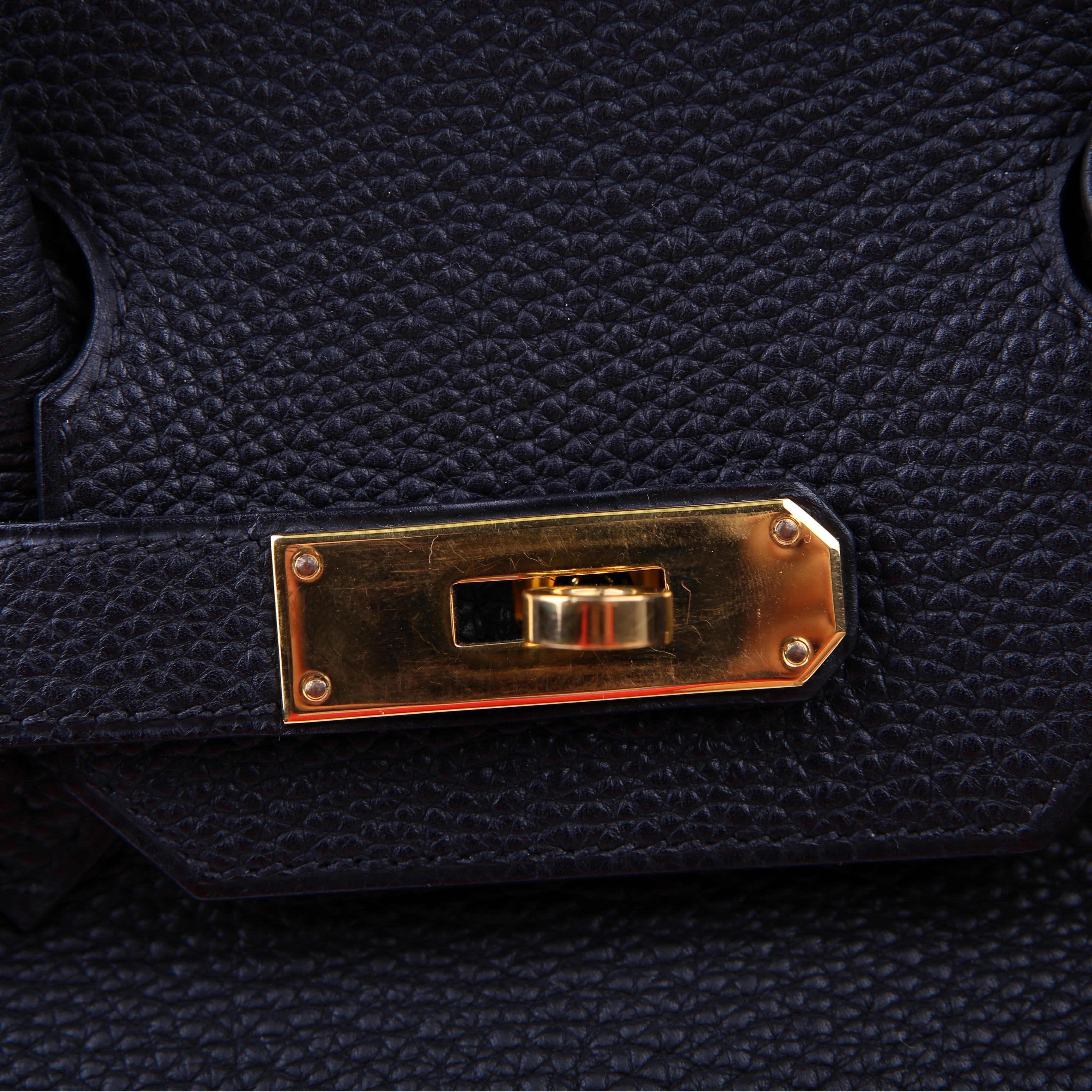 Hermes Birkin 30 Togo 2002 Black/Gold