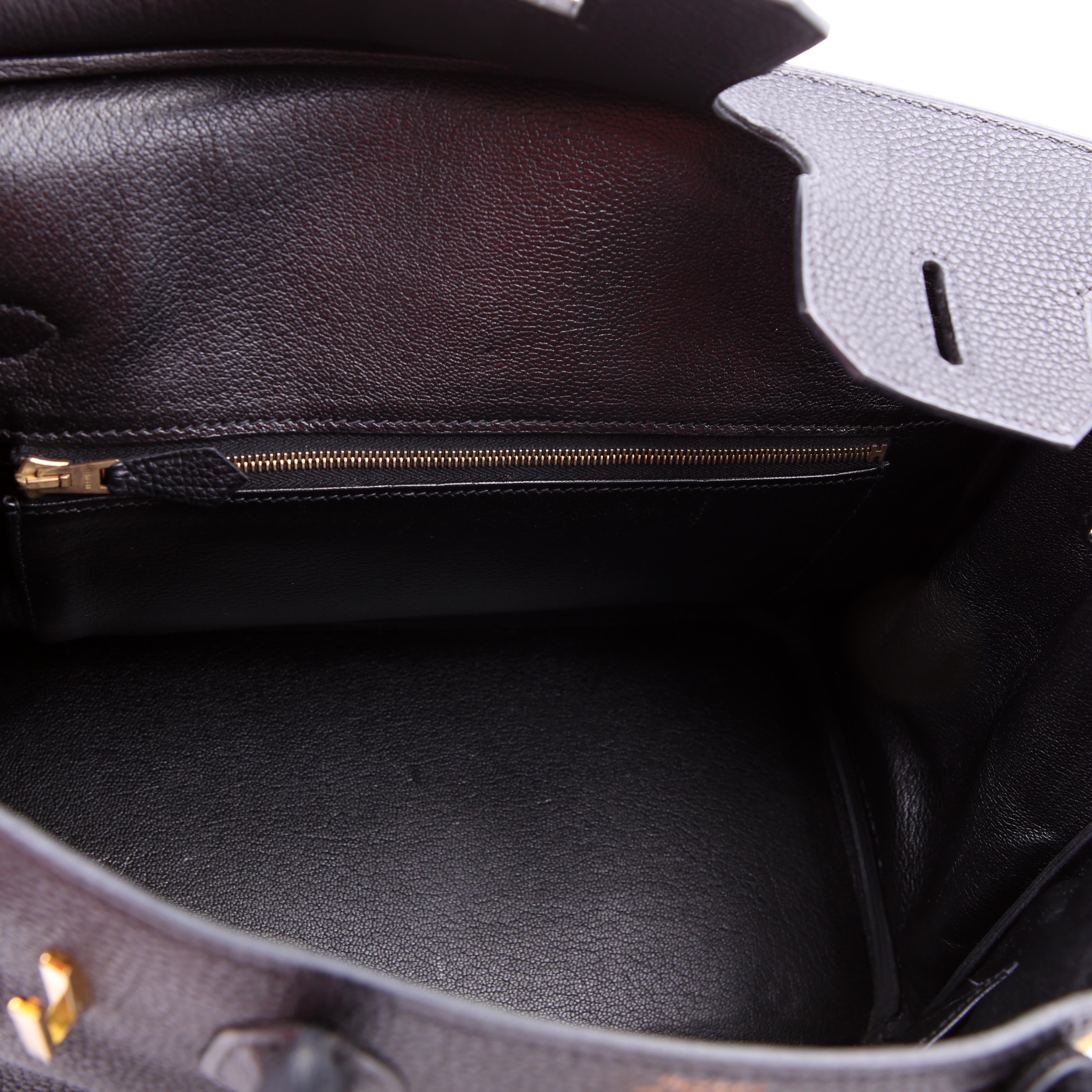 Hermes Birkin 30 Togo 2002 Black/Gold