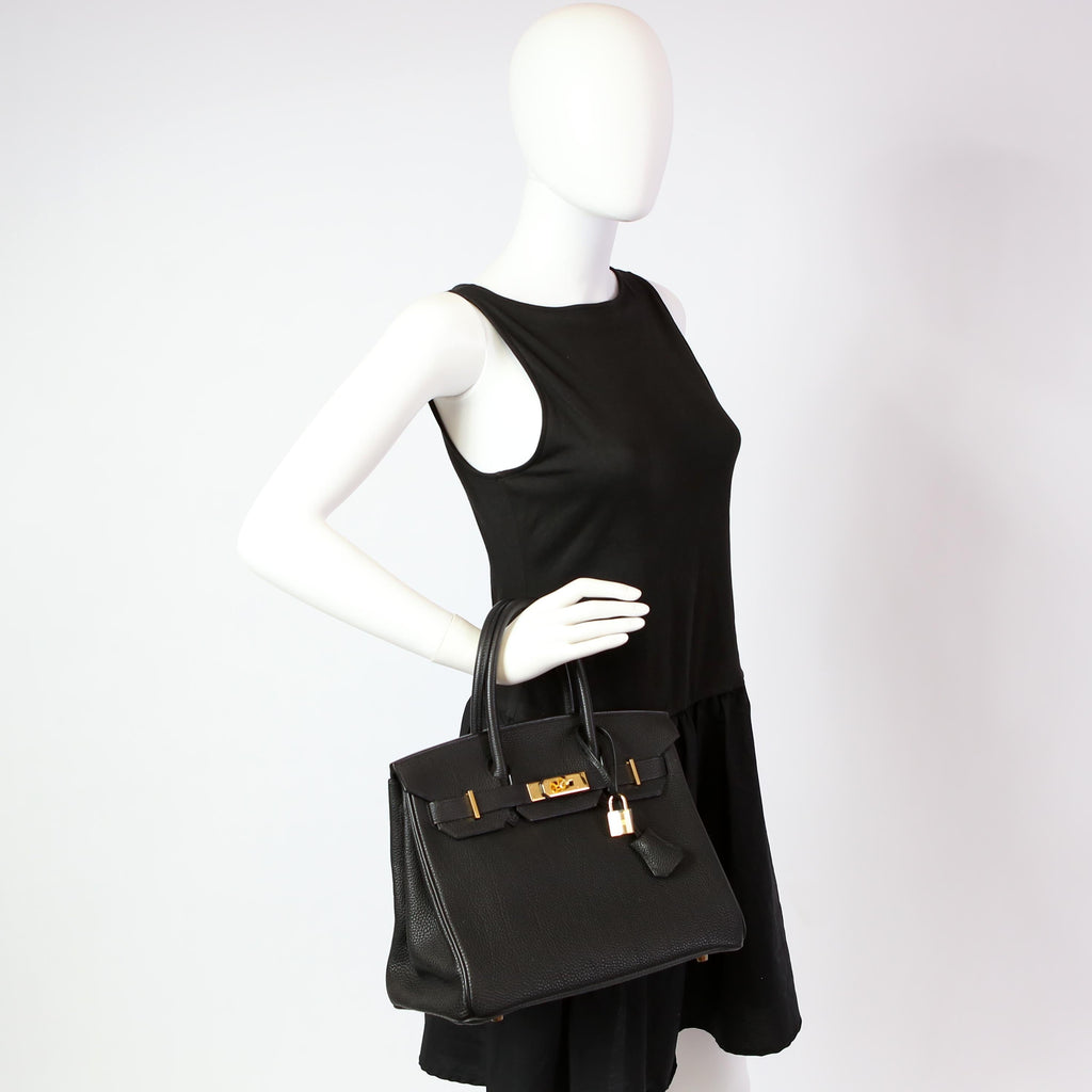 Hermes Birkin 30 Togo 2002 Black/Gold