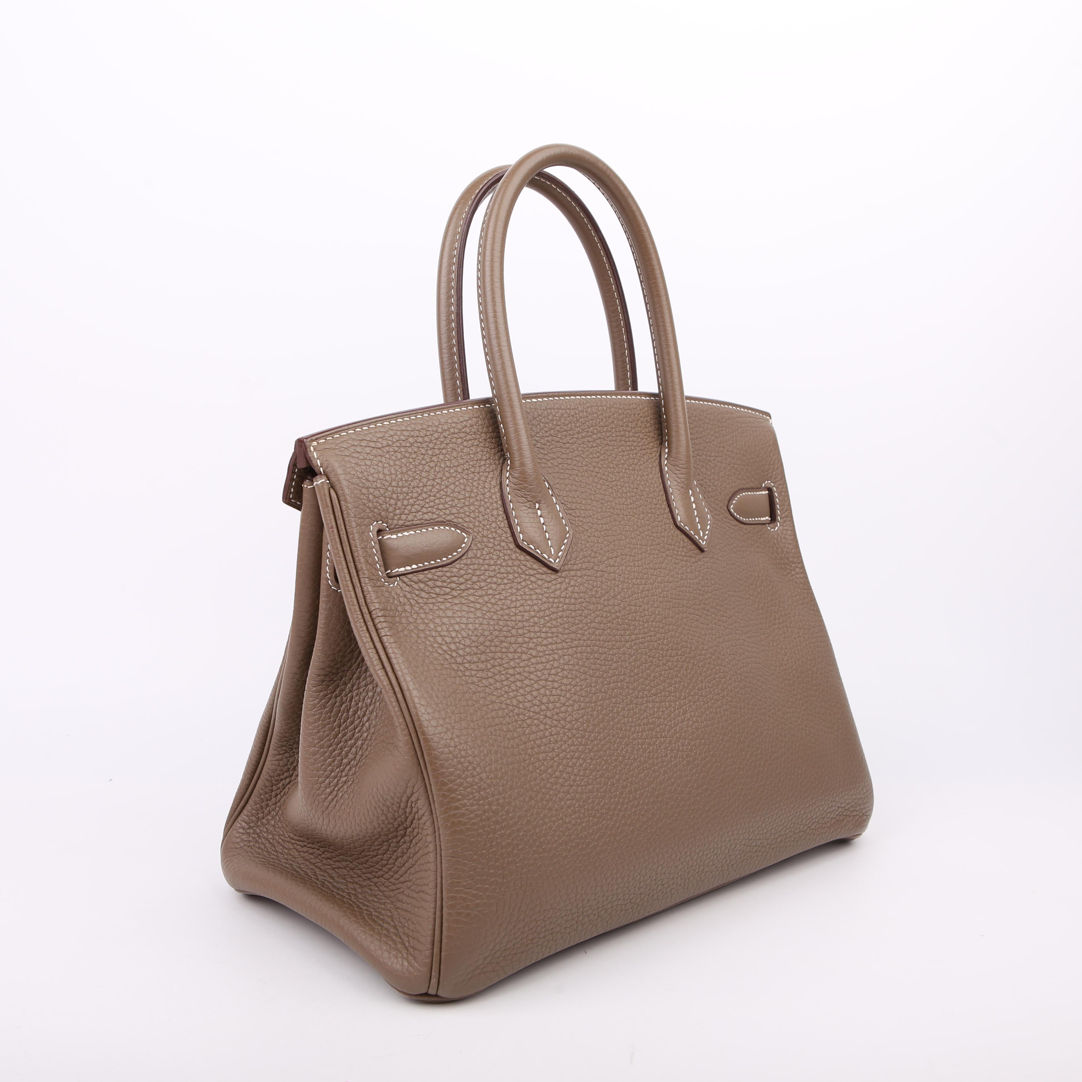 Birkin 30 Togo Etoupe/Palladium 2018