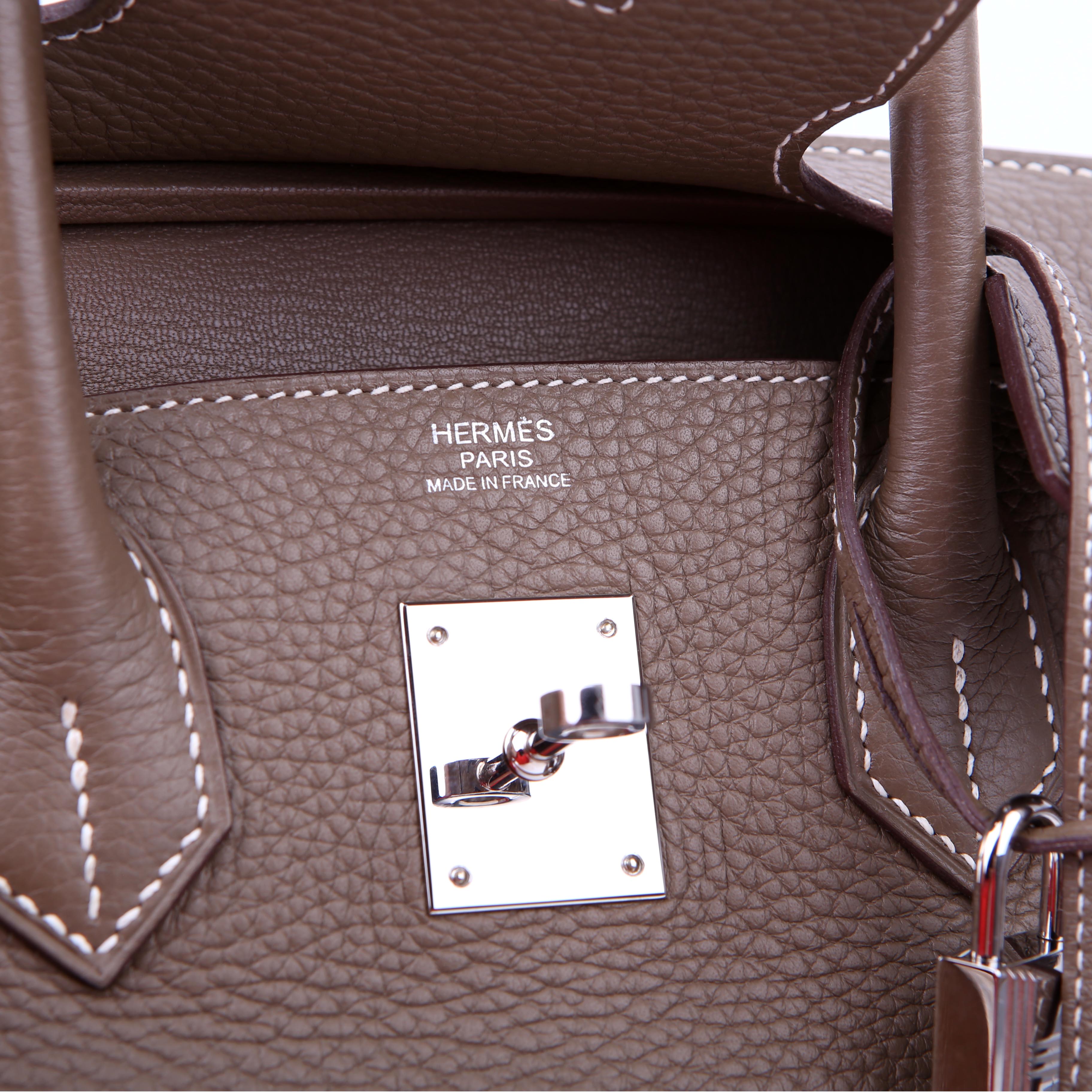 Birkin 30 Togo Etoupe/Palladium 2018