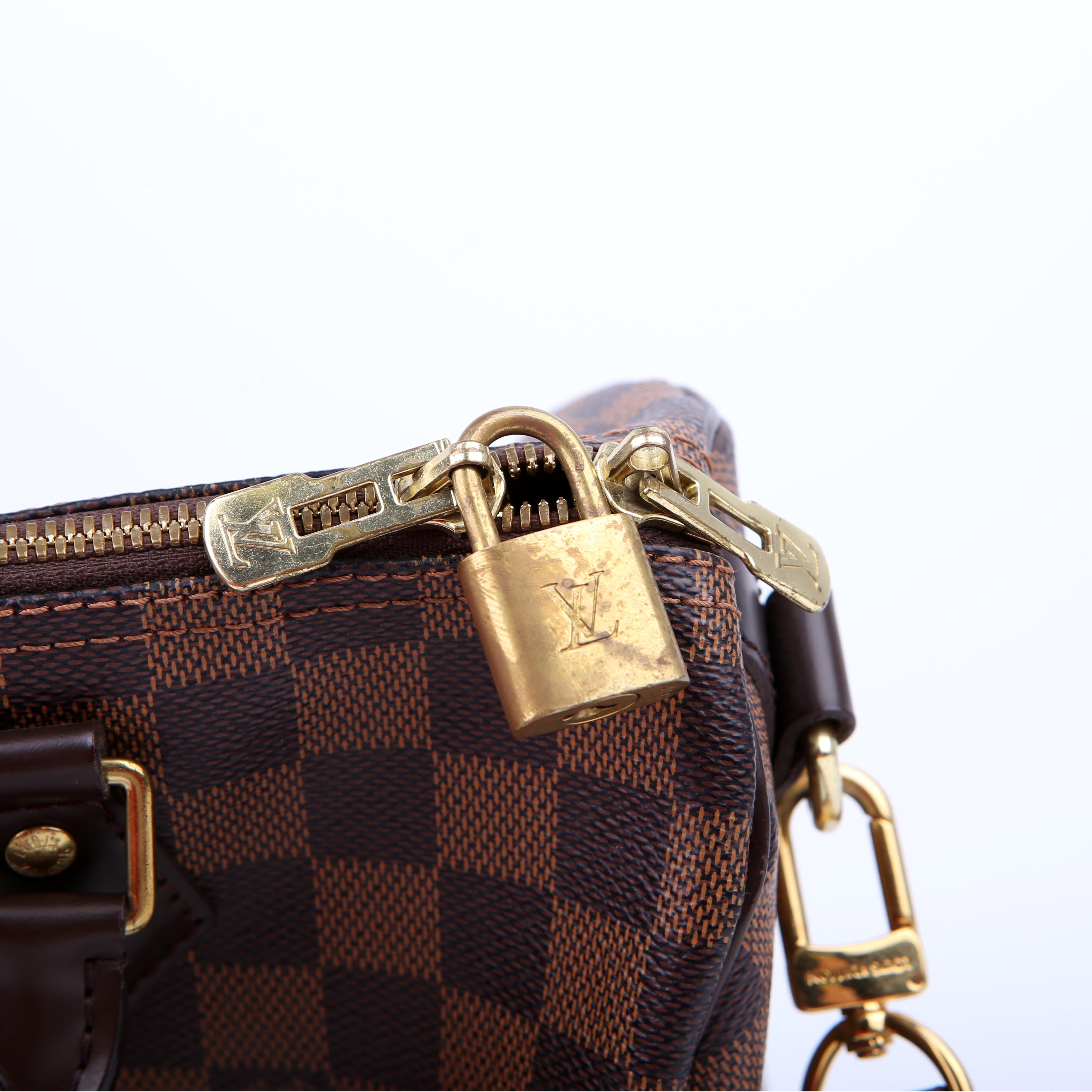 Speedy 30 Bandouliere Damier Ebene