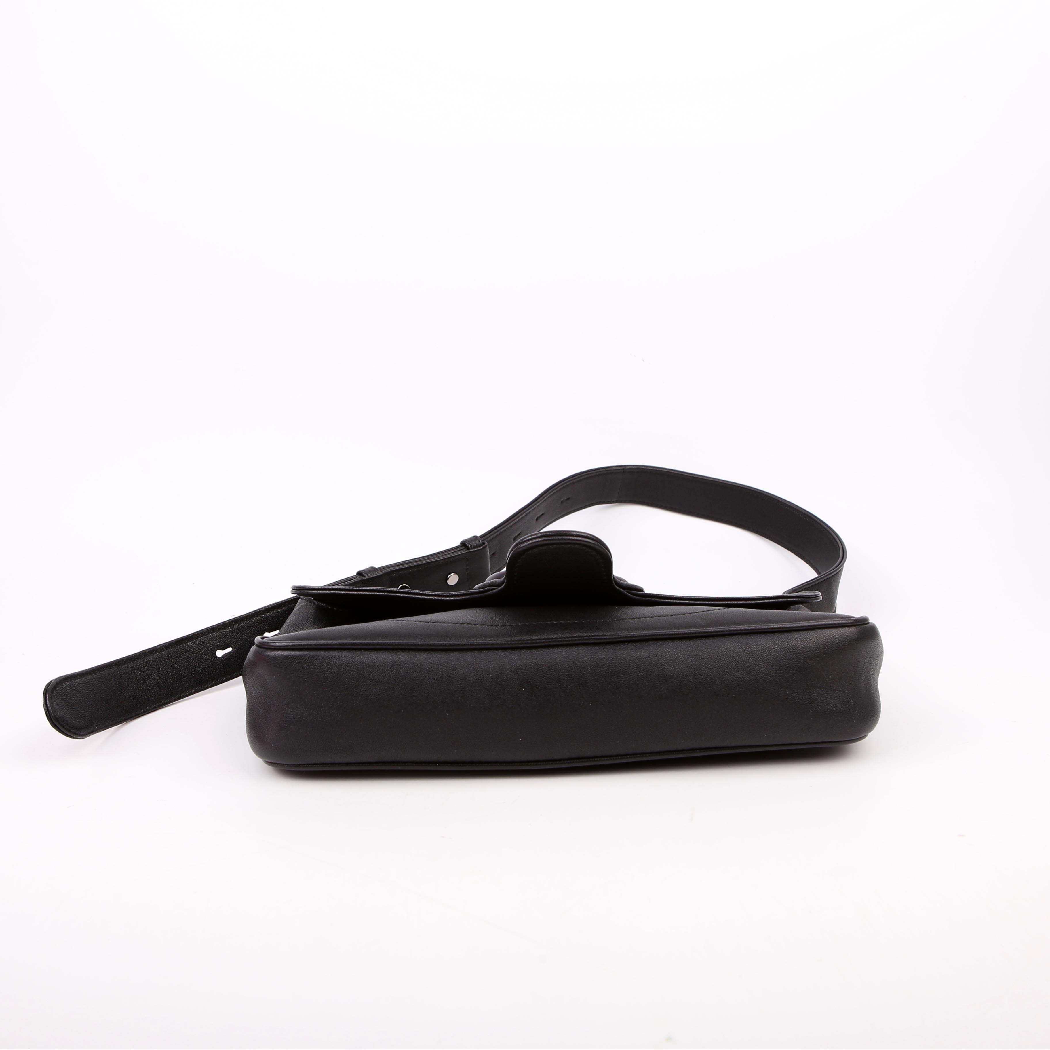 Gucci 767226 Aphrodite Monochrome Small Shoulder Black
