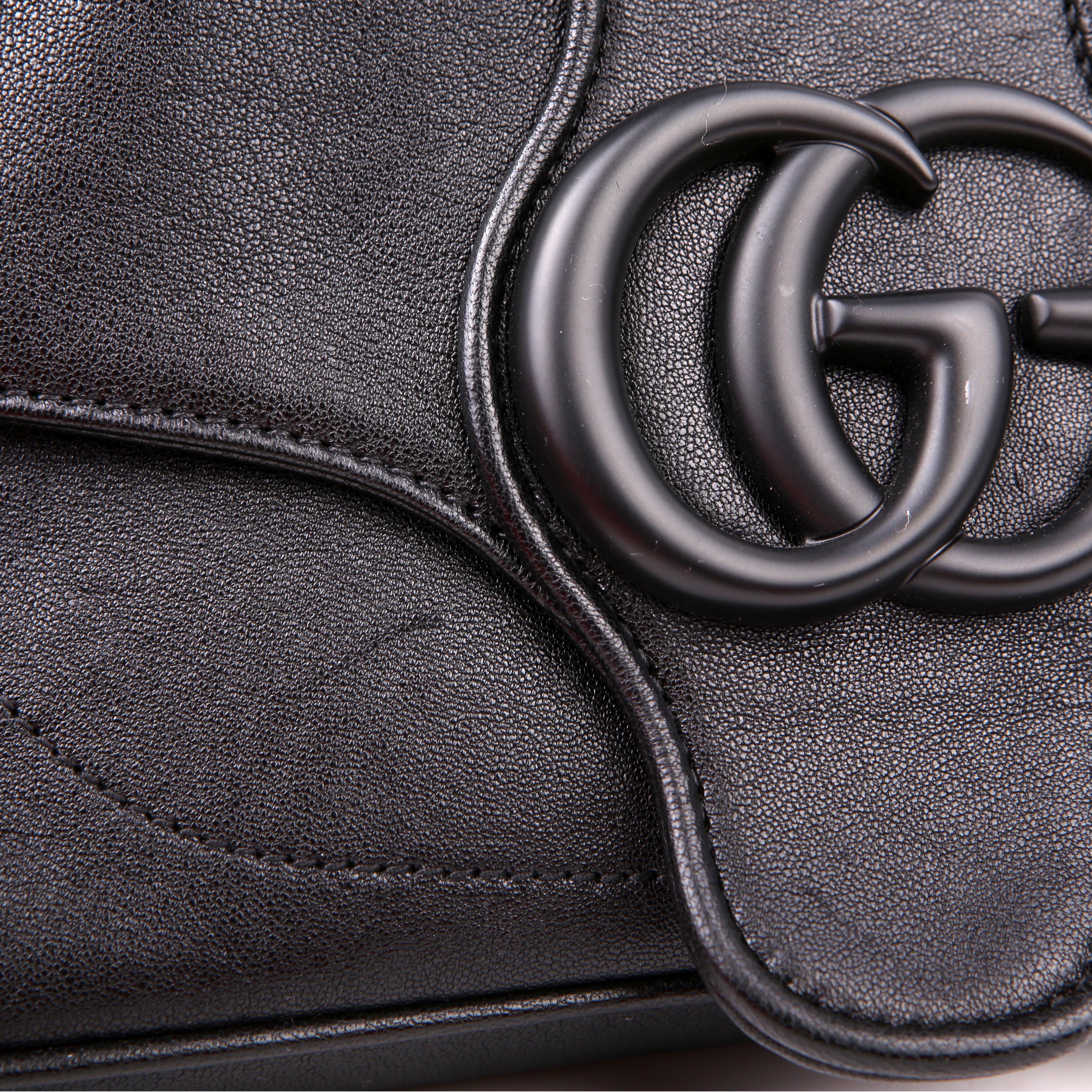 Gucci 767226 Aphrodite Monochrome Small Shoulder Black