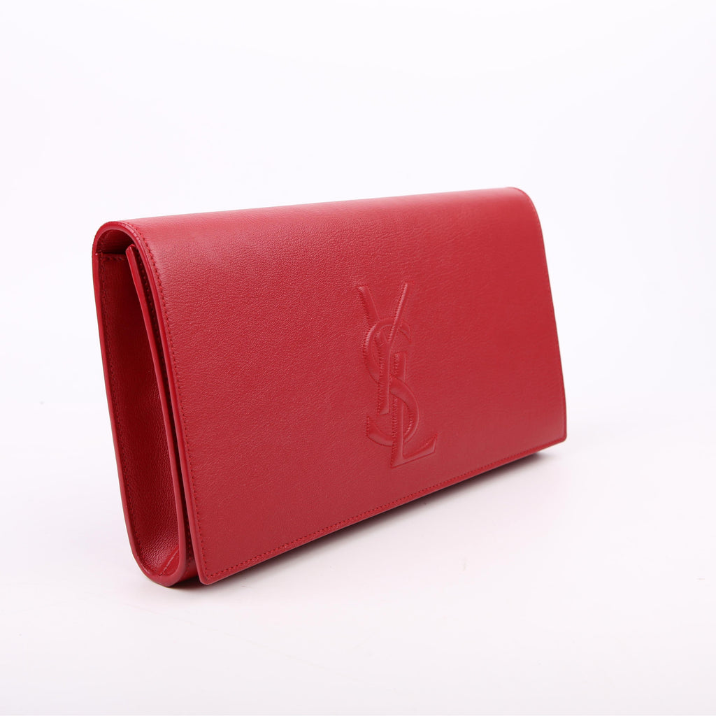 Belle De Jour Clutch Leather Red