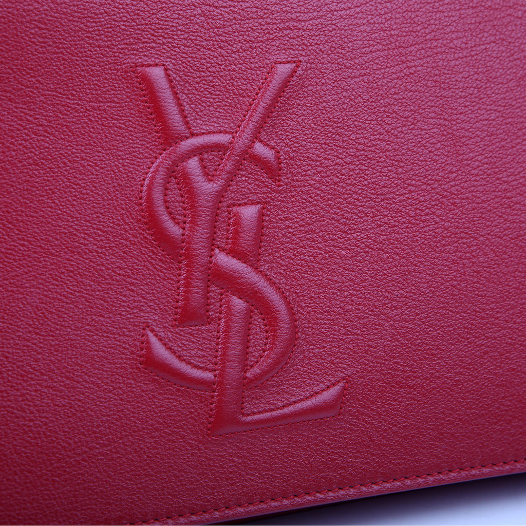 Belle De Jour Clutch Leather Red