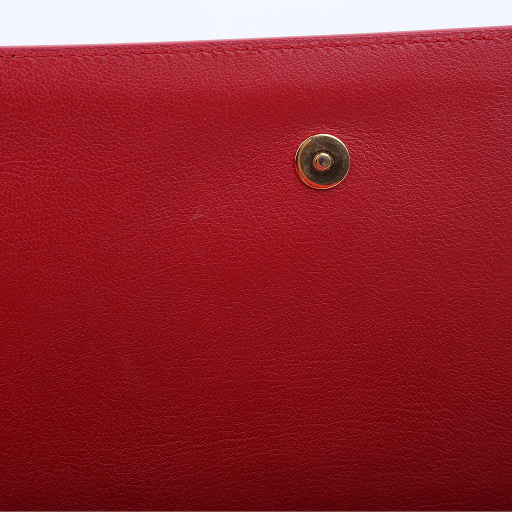 Belle De Jour Clutch Leather Red