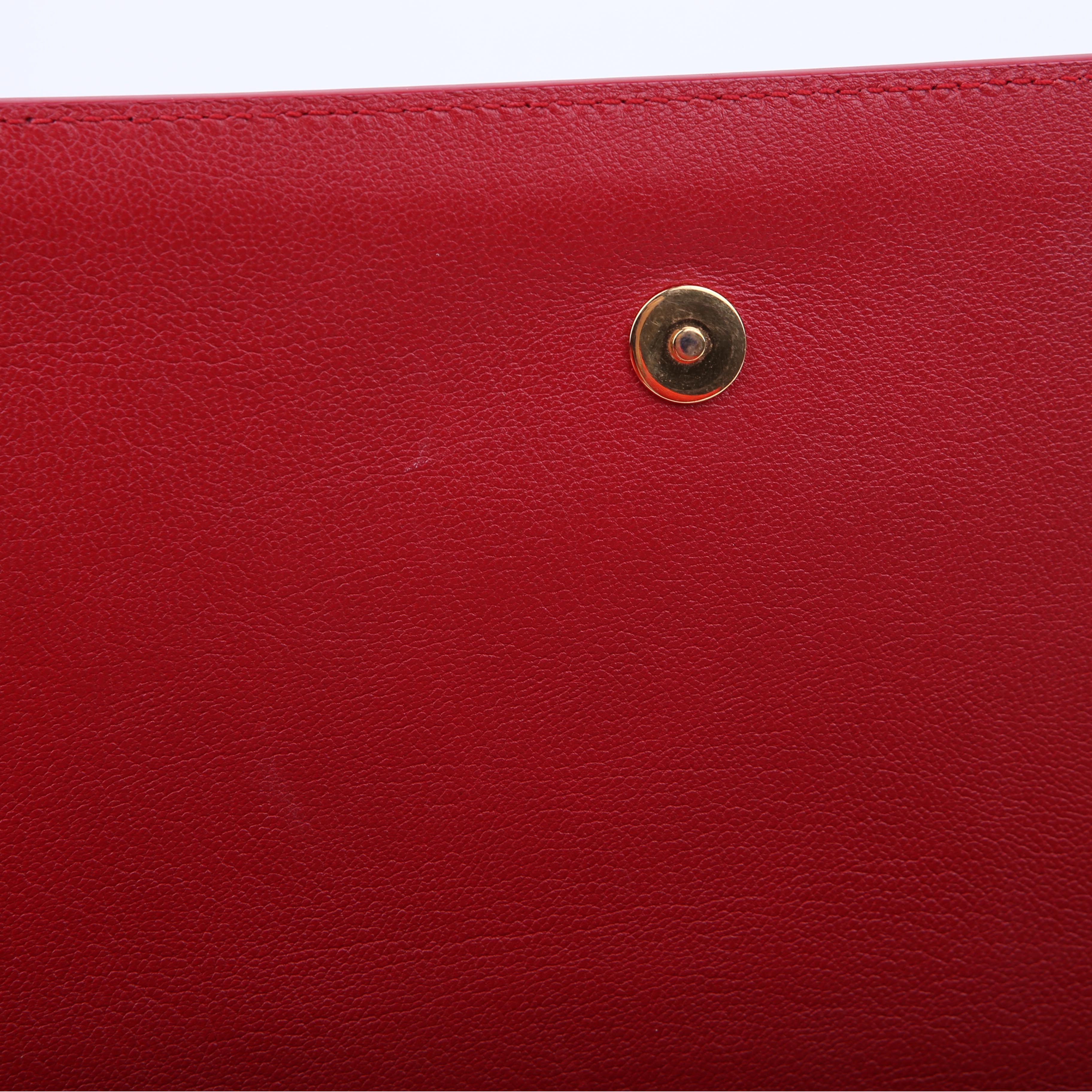 Belle De Jour Clutch Leather Red