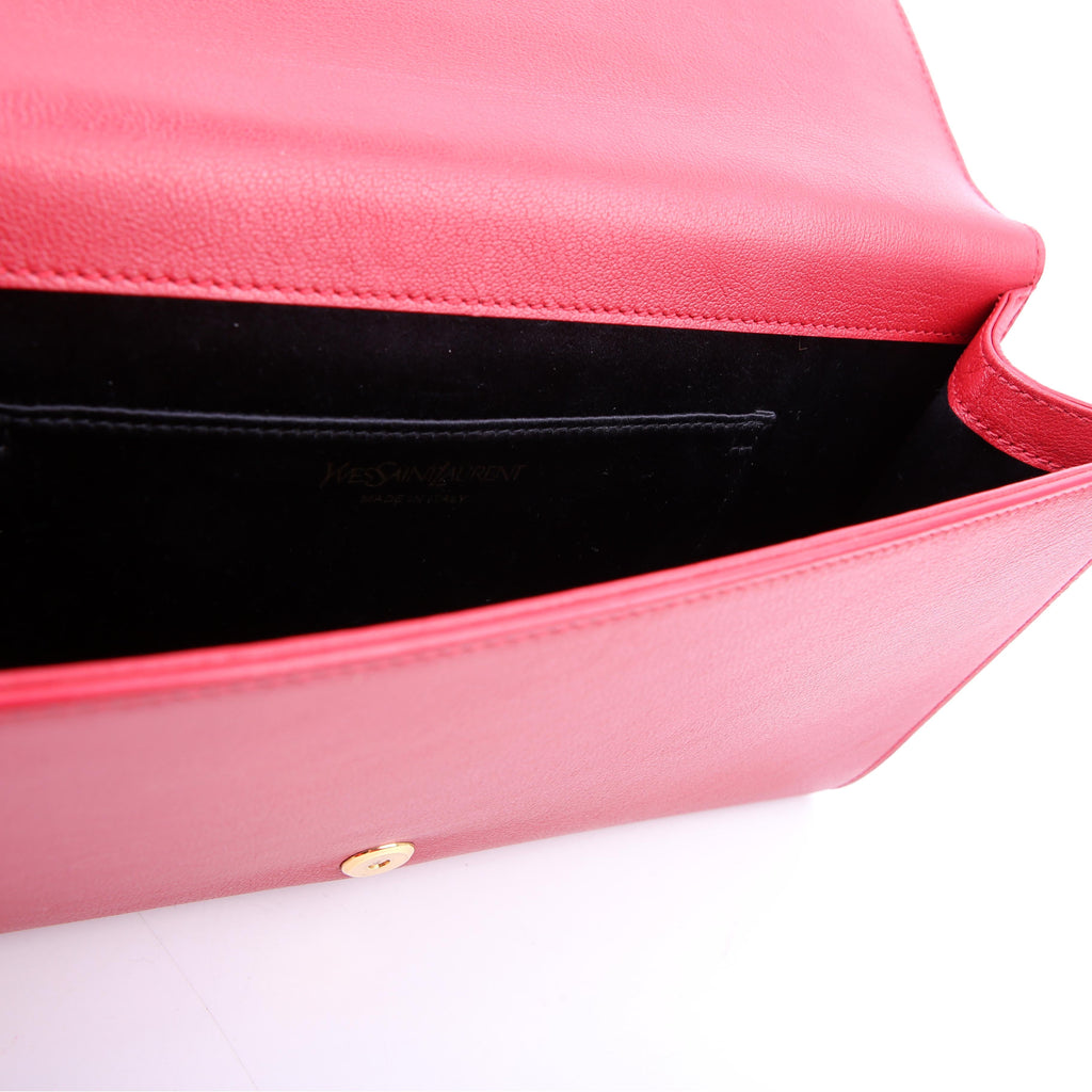 Belle De Jour Clutch Leather Red