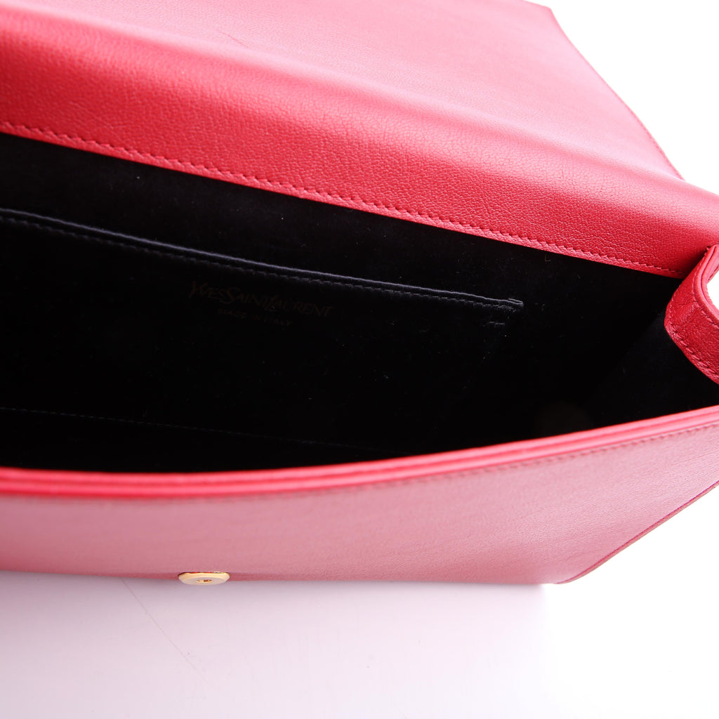 Belle De Jour Clutch Leather Red
