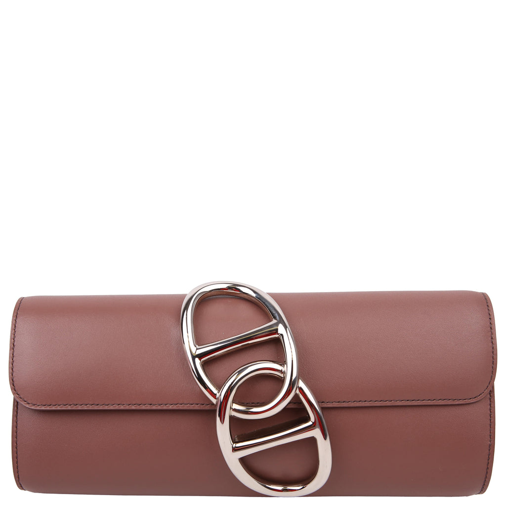 Hermes Egee Clutch Tadelakt Taupe