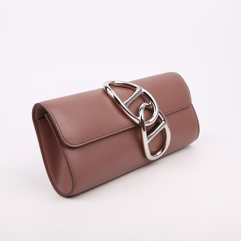 Hermes Egee Clutch Tadelakt Taupe