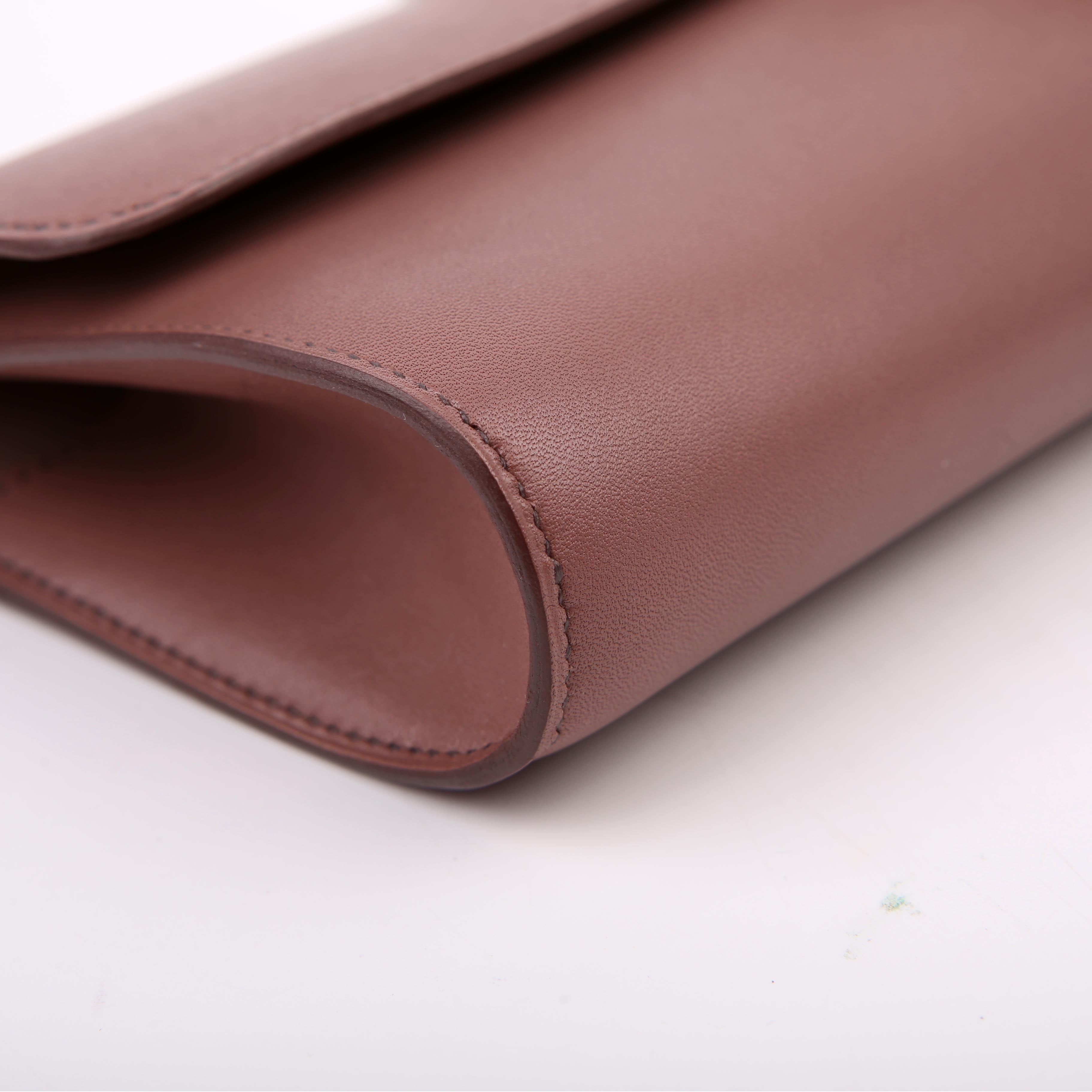 Hermes Egee Clutch Tadelakt Taupe