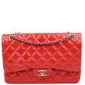 Classic Flap Jumbo Patent Red/Pink