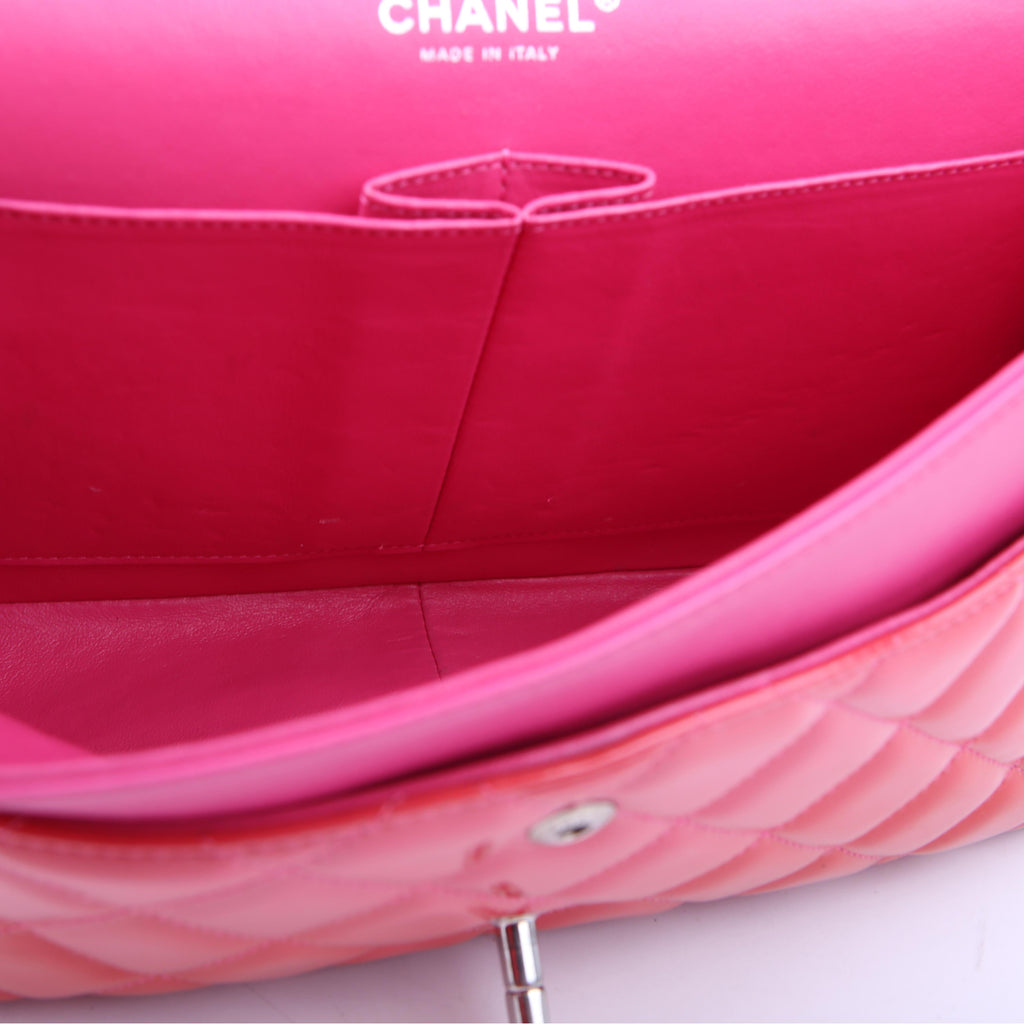 Classic Flap Jumbo Patent Red/Pink