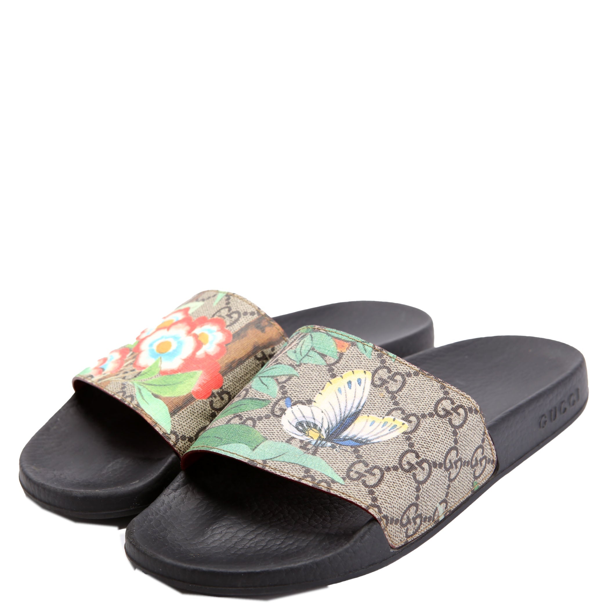 GG Tian Slides Size 38 Beige/Multicolor