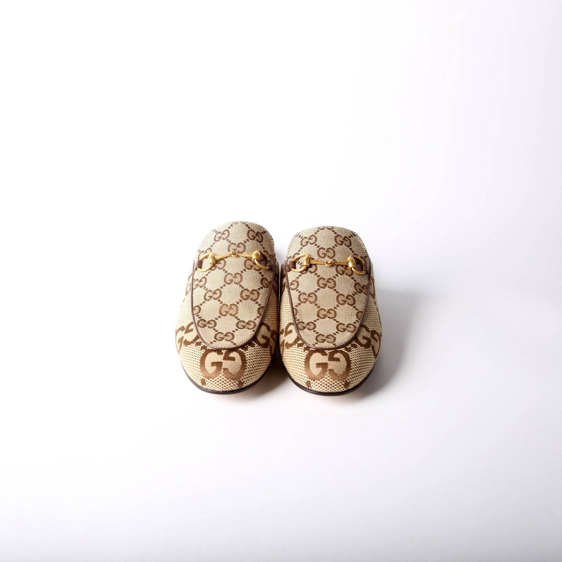 GG Maxi Princetown Mules Size 38 Brown