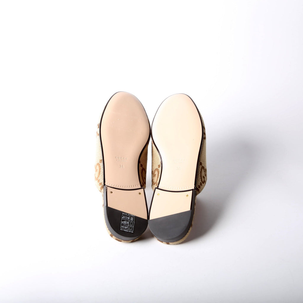 GG Maxi Princetown Mules Size 38 Brown
