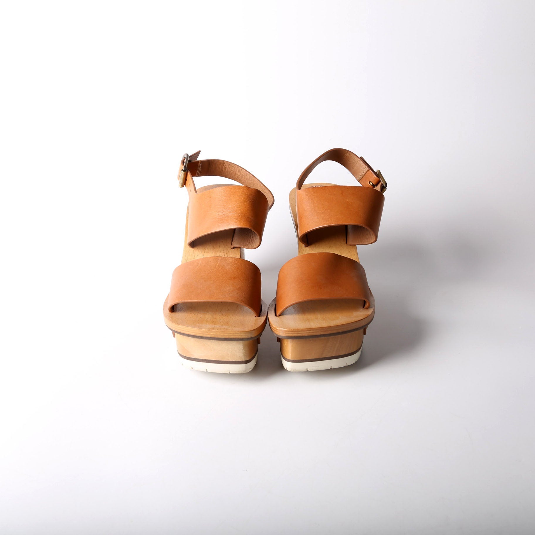 Woody Platform Wedge Size 38 Brown