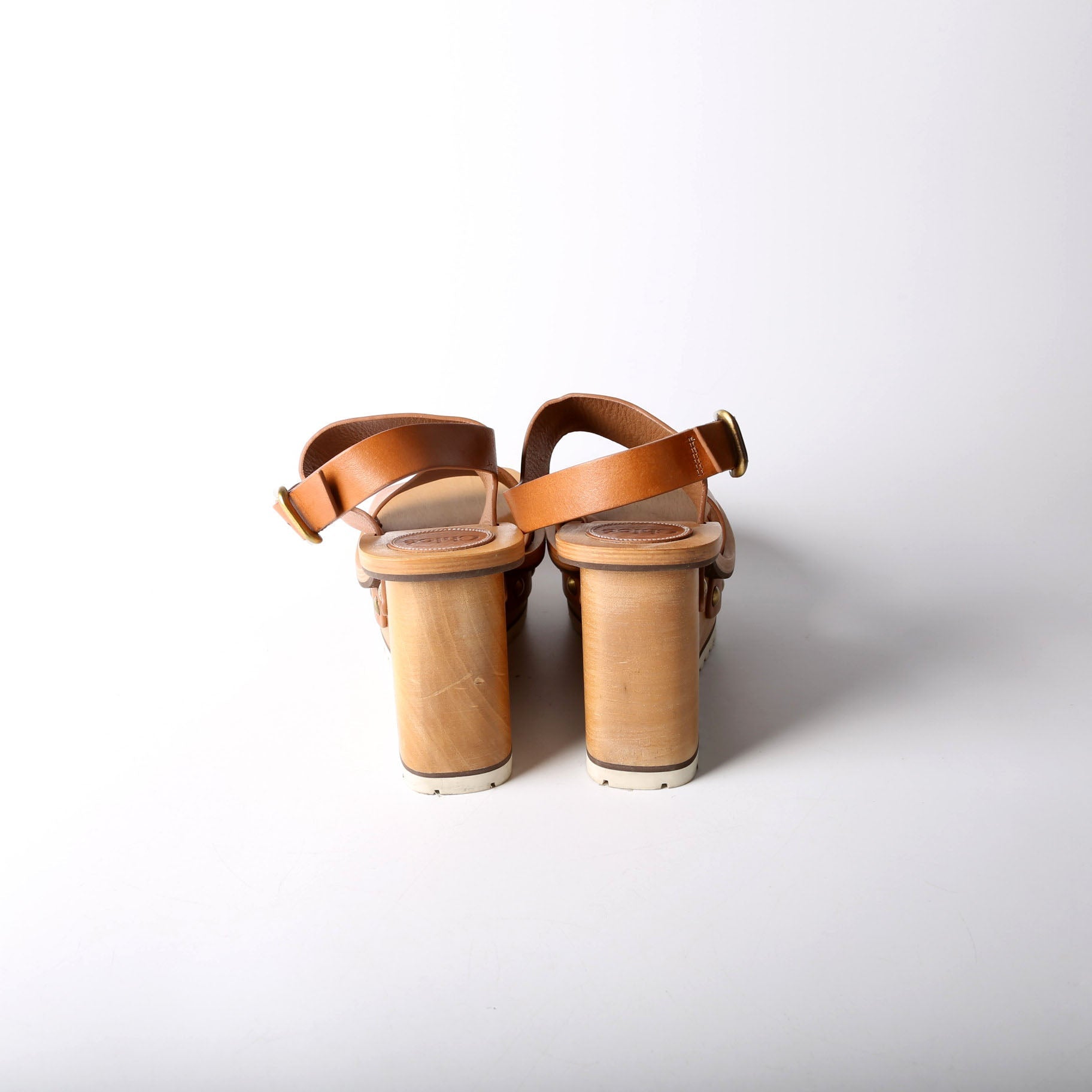 Woody Platform Wedge Size 38 Brown
