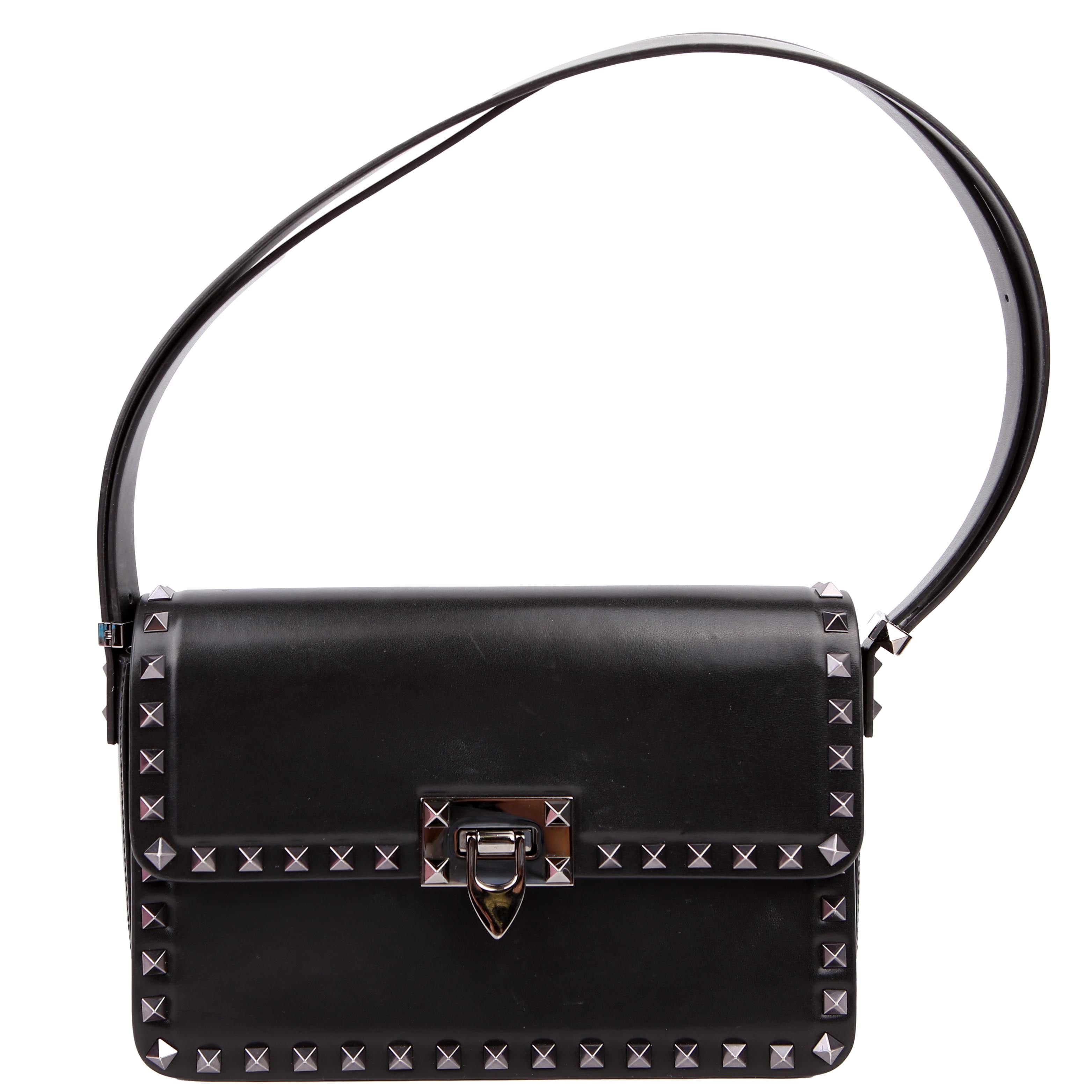 Rockstud23 East-West Shoulder Bag Black