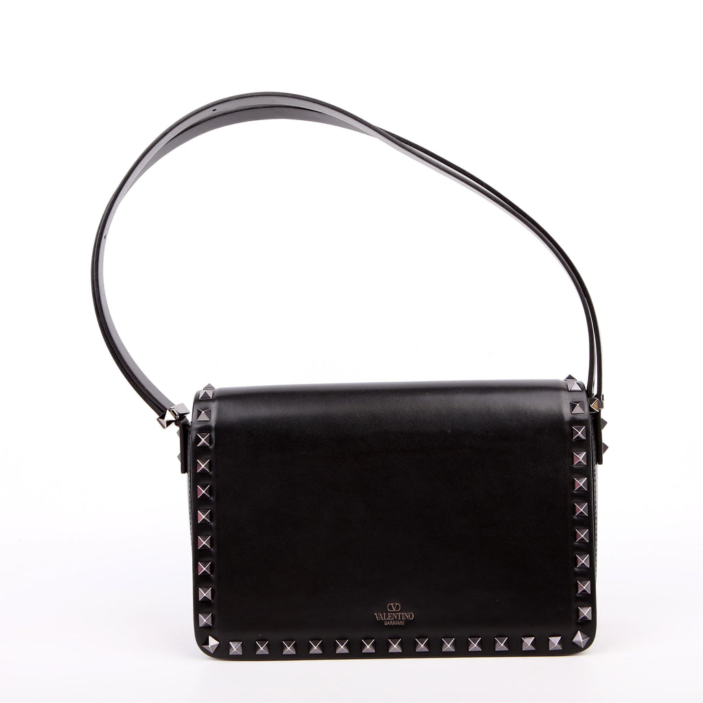 Rockstud23 East-West Shoulder Bag Black