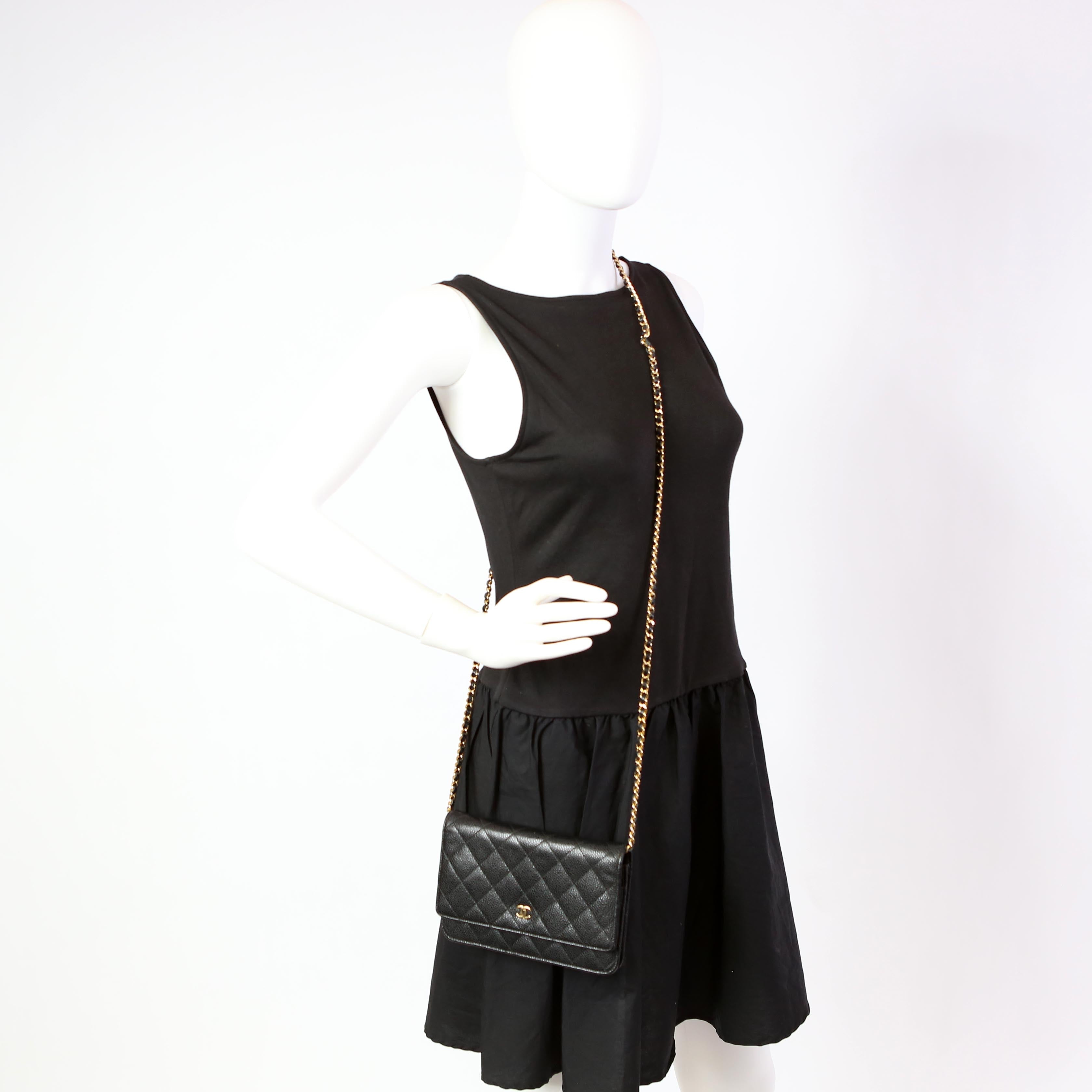 WOC Classic Quilted Caviar 20M Black