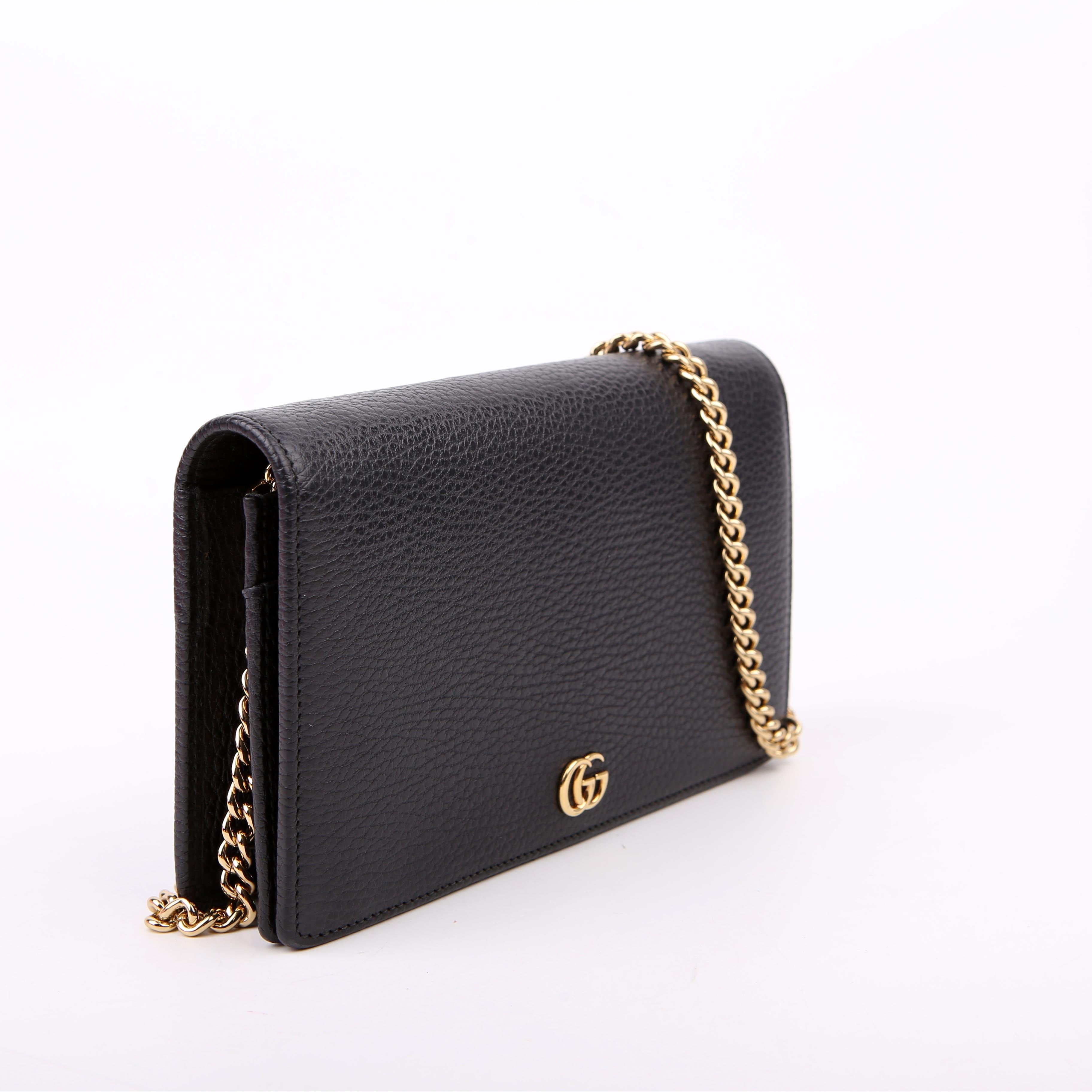 497985 Marmont Mini Chain Bag Black