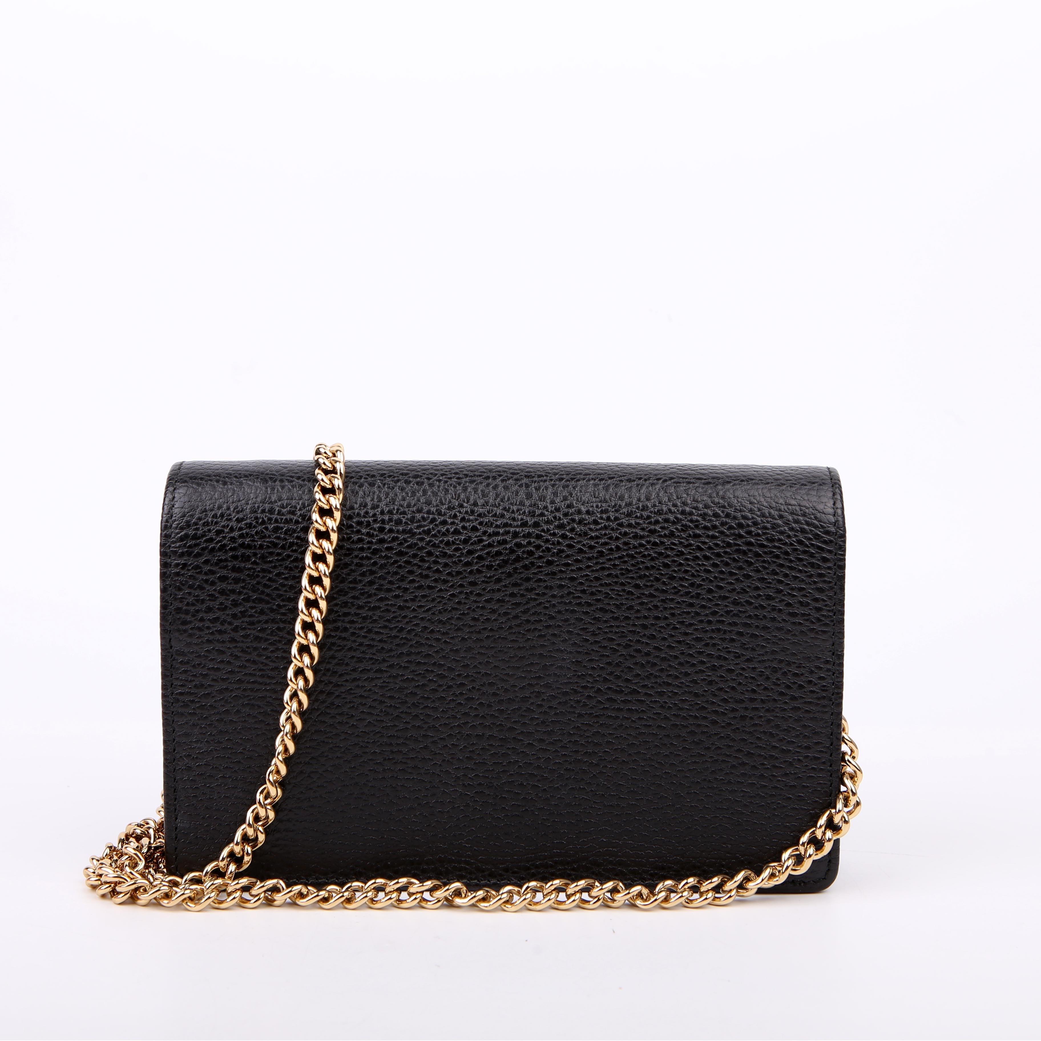 497985 Marmont Mini Chain Bag Black
