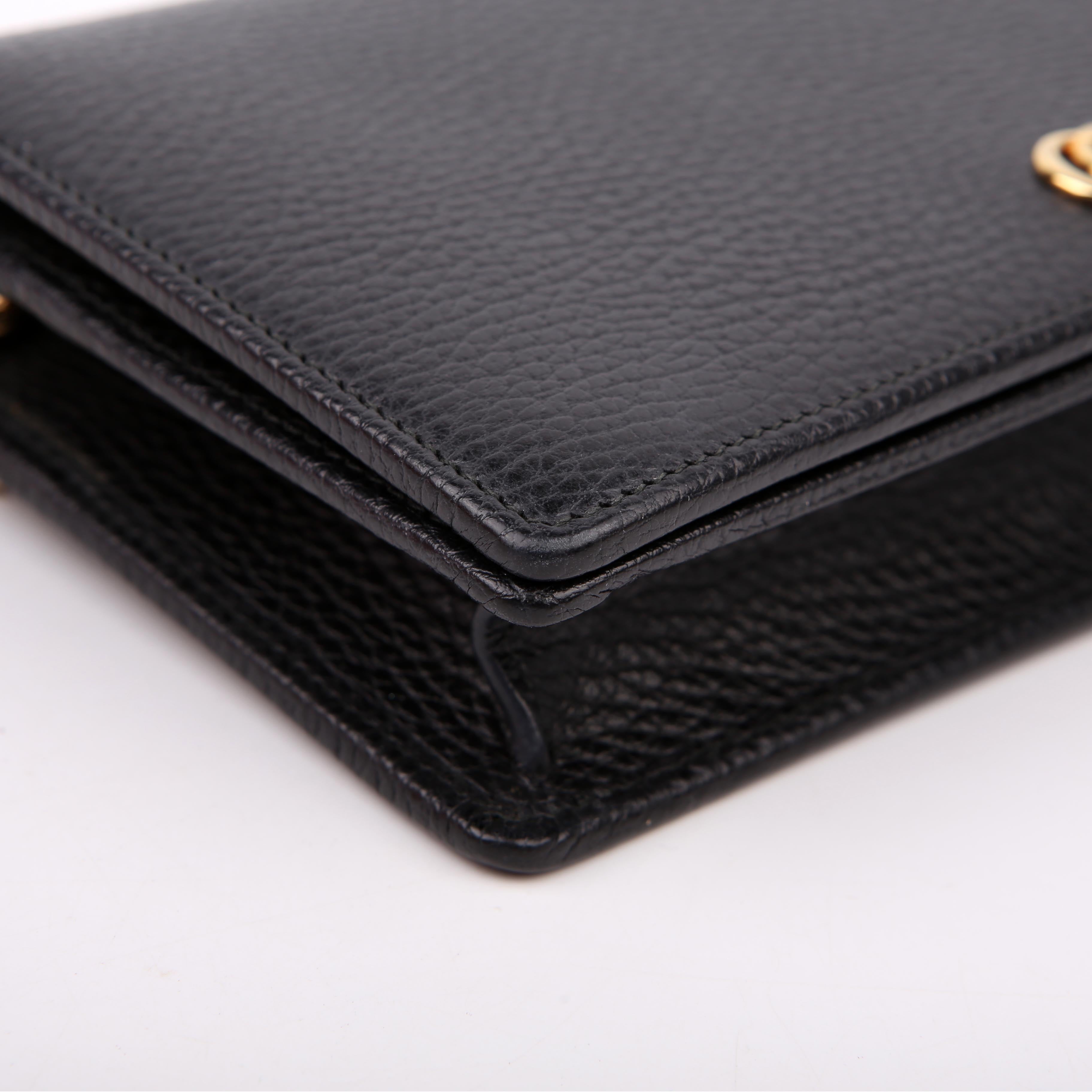 497985 Marmont Mini Chain Bag Black