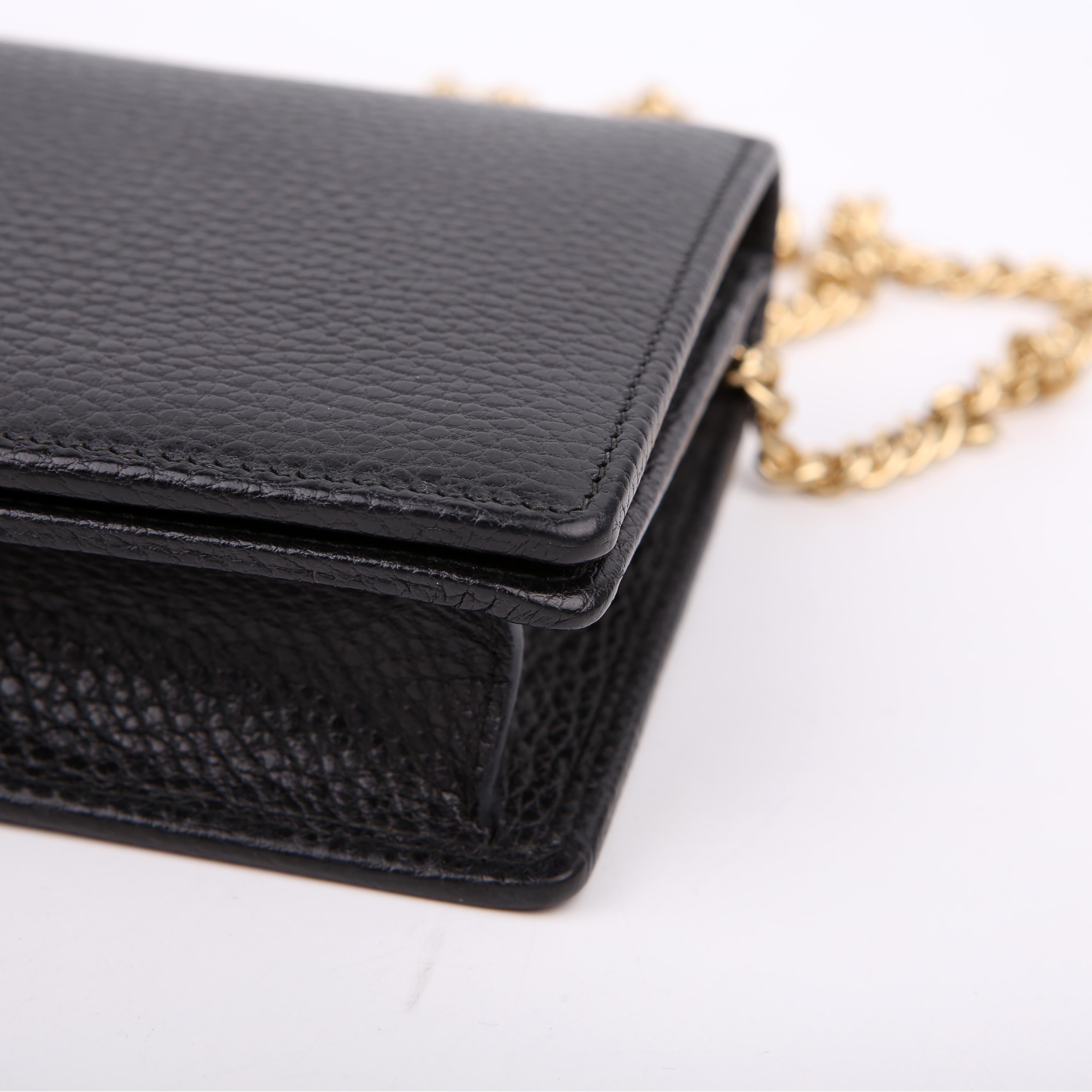 497985 Marmont Mini Chain Bag Black