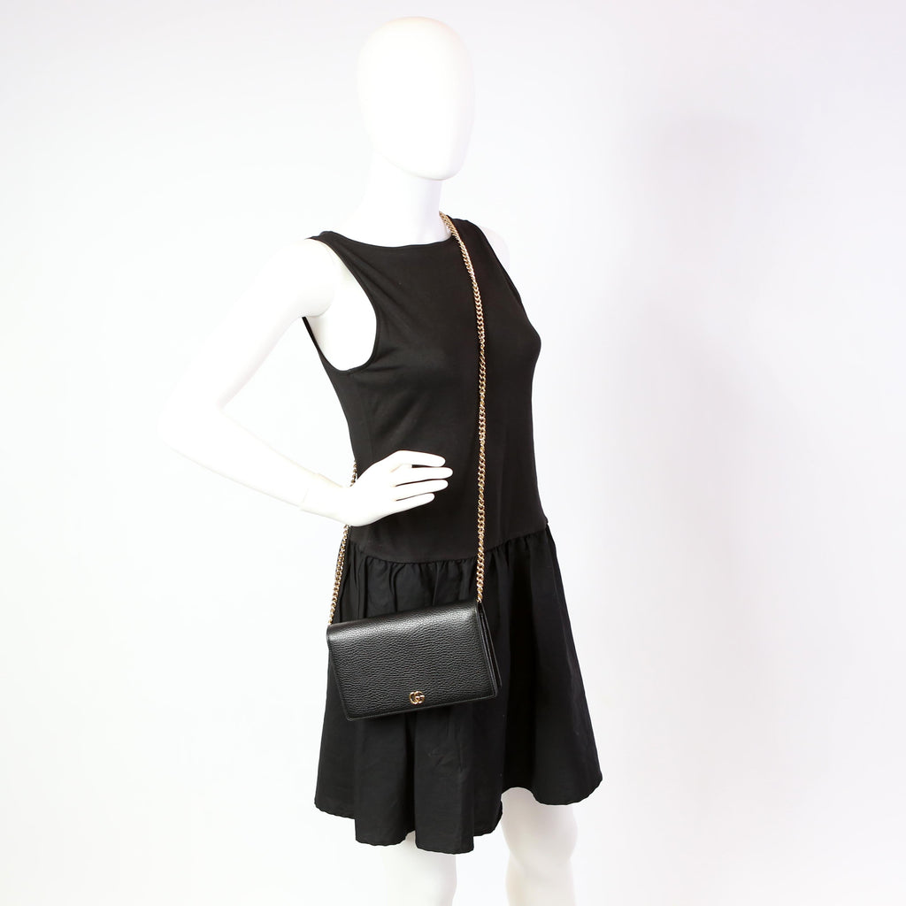 497985 Marmont Mini Chain Bag Black