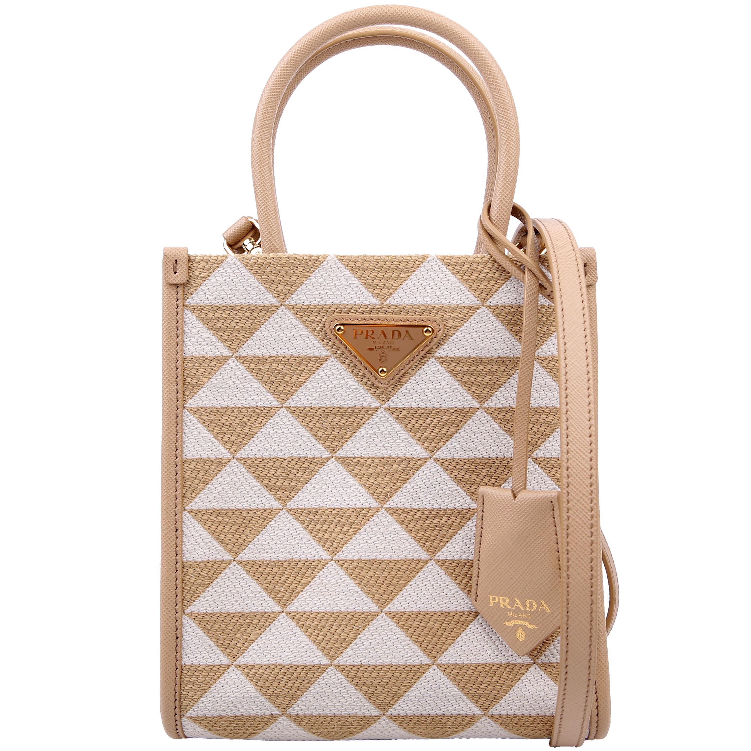 Prada 1BA355 Symbole Jacquard Fabric Mini Bag
