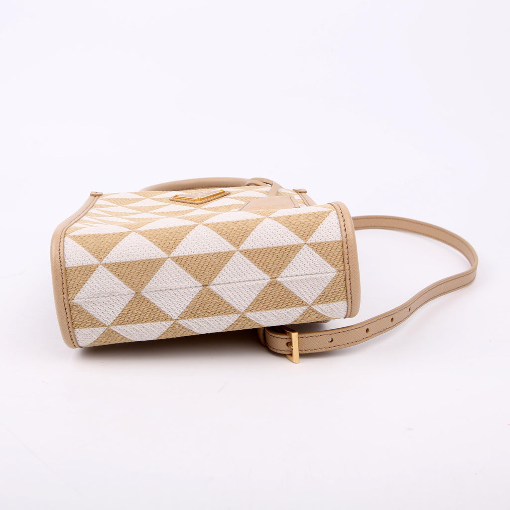 Prada 1BA355 Symbole Jacquard Fabric Mini Bag