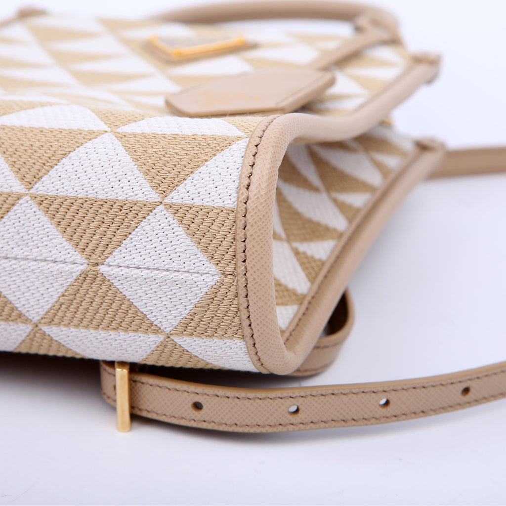 Prada 1BA355 Symbole Jacquard Fabric Mini Bag