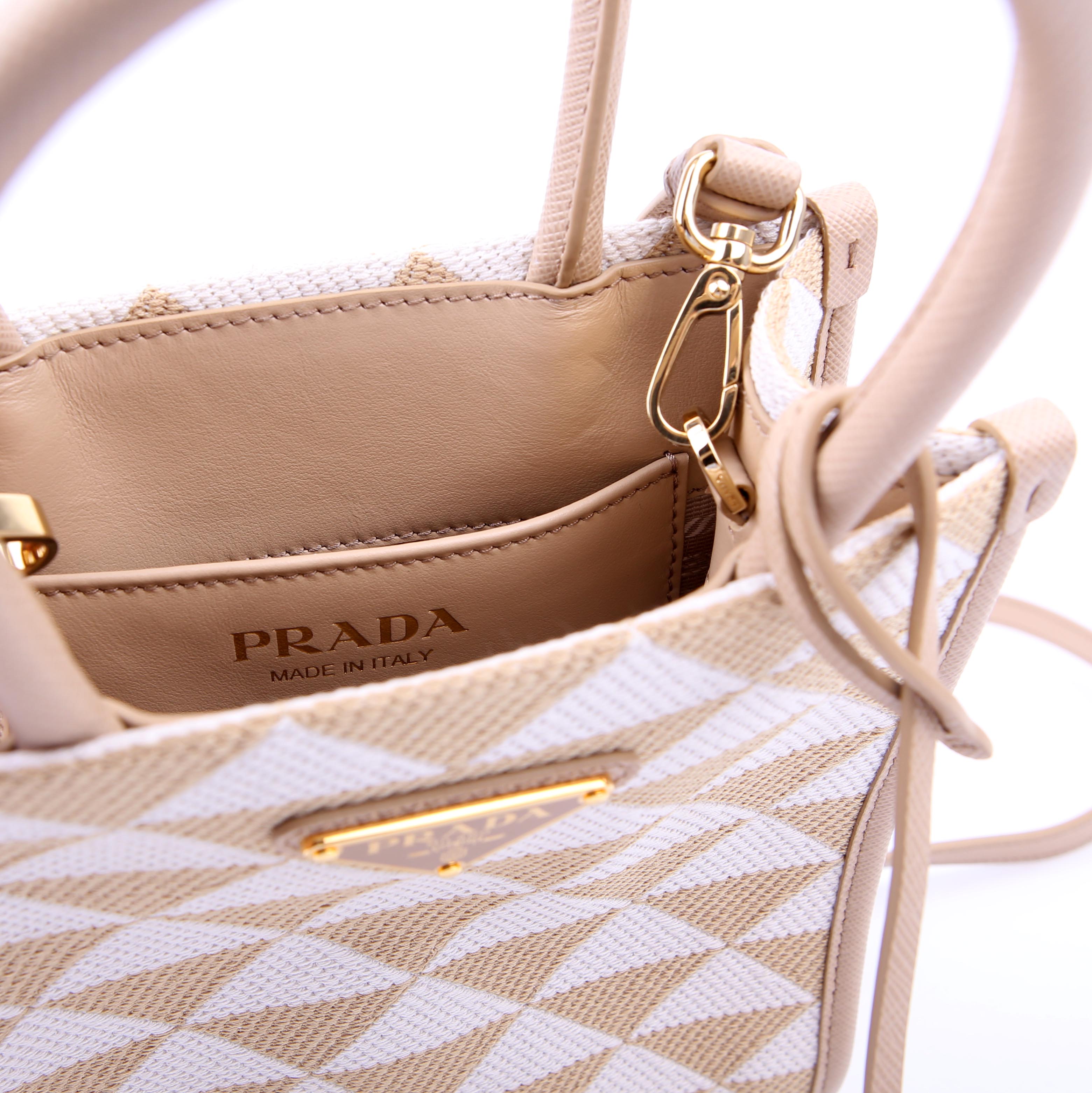 Prada 1BA355 Symbole Jacquard Fabric Mini Bag