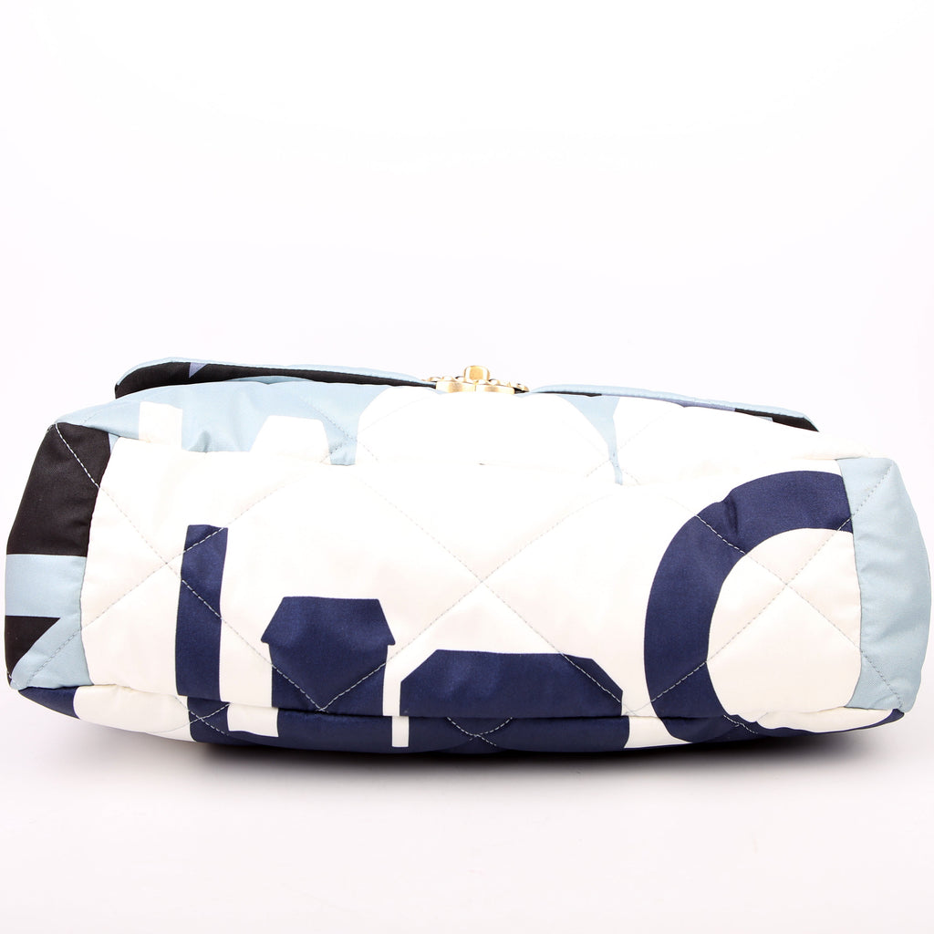 Chanel 19 Maxi Flap Silk Scarf Multicolor