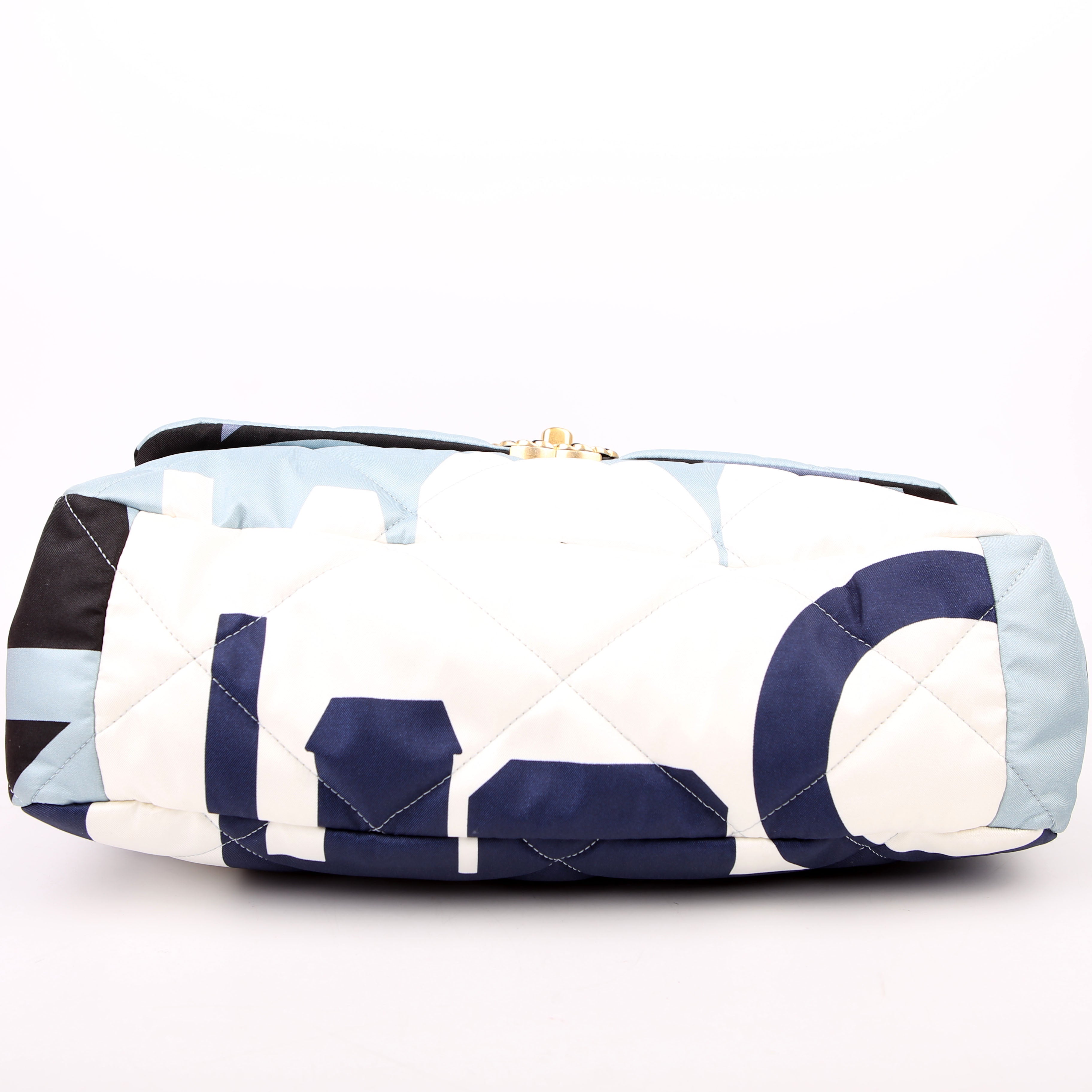 Chanel 19 Maxi Flap Silk Scarf Multicolor