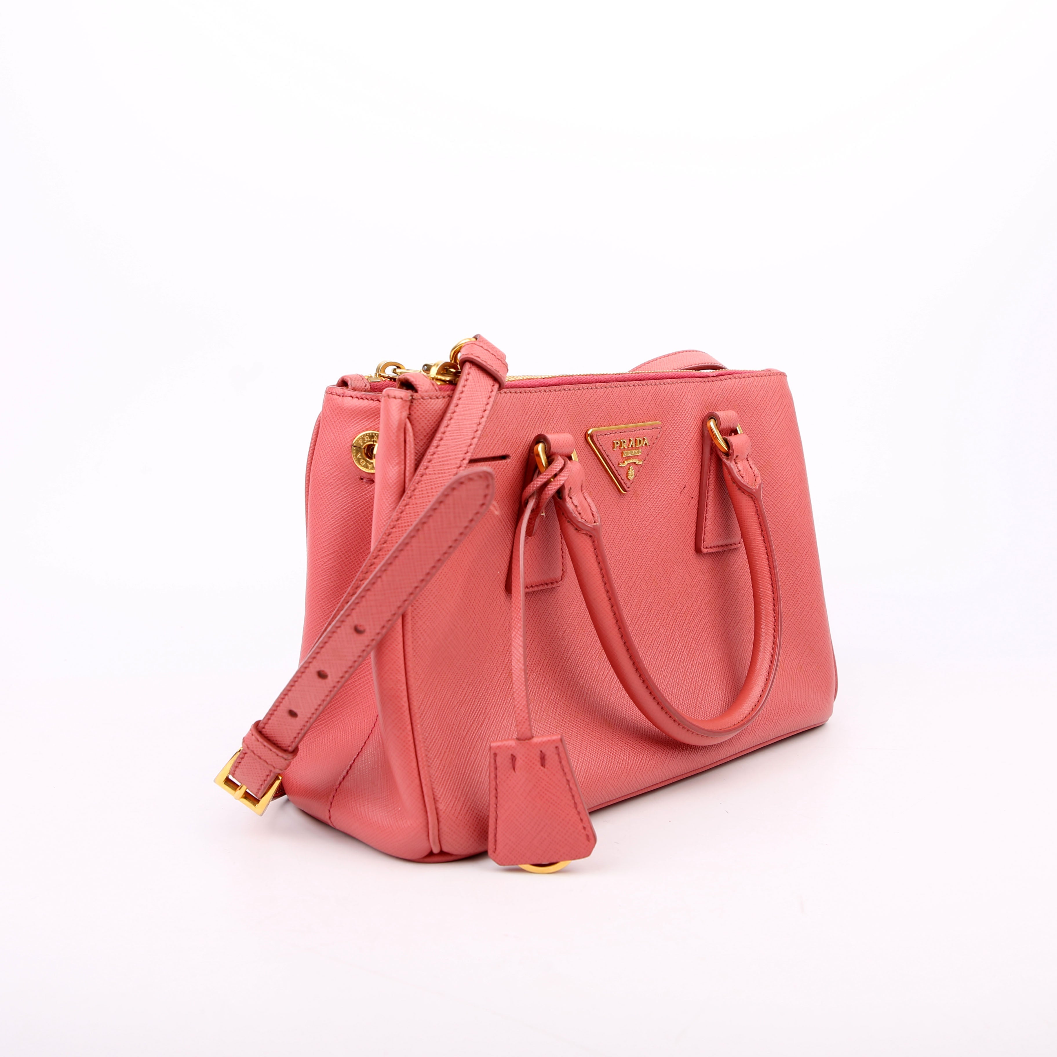 Prada Saffiano Galleria Small Pink