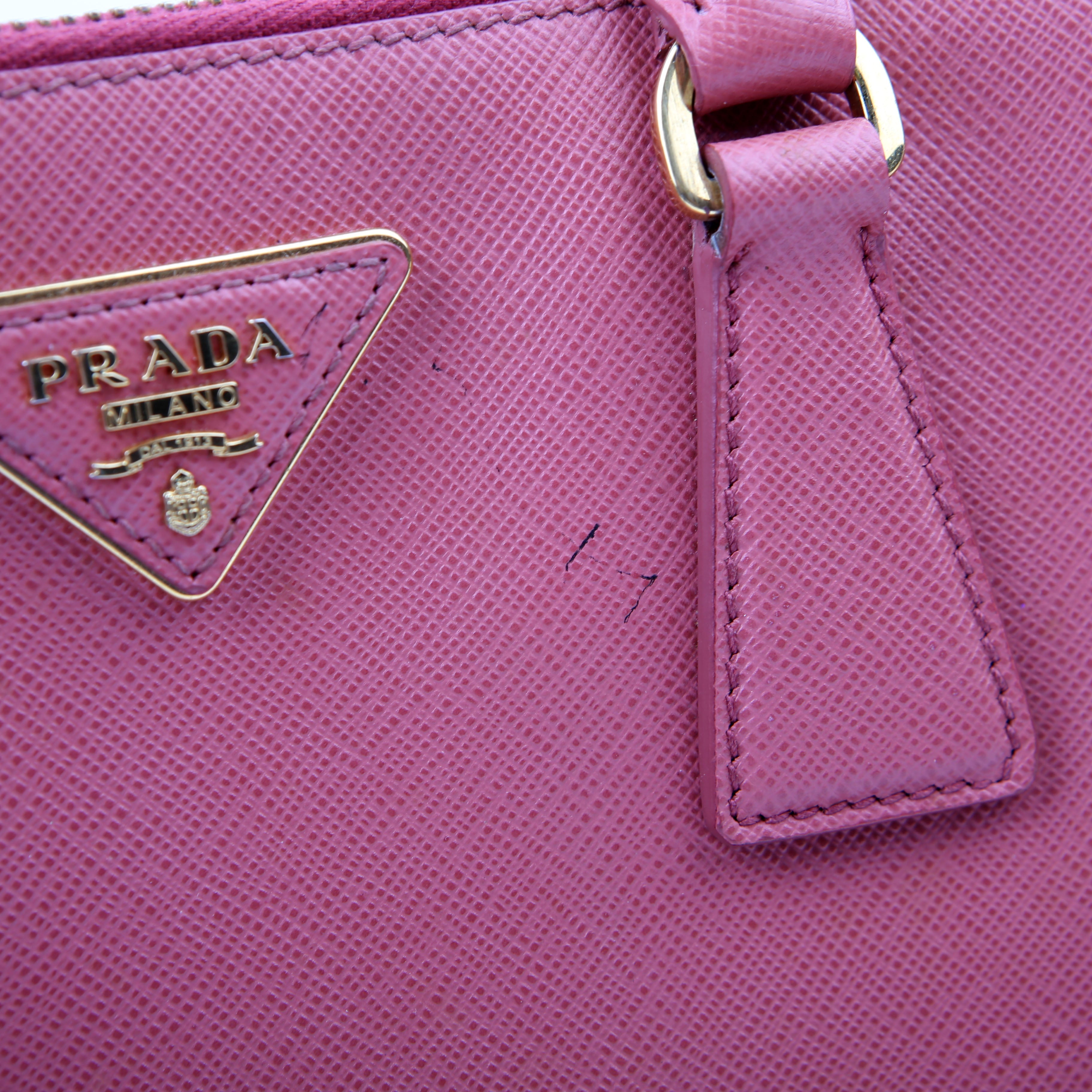 Prada Saffiano Galleria Small Pink