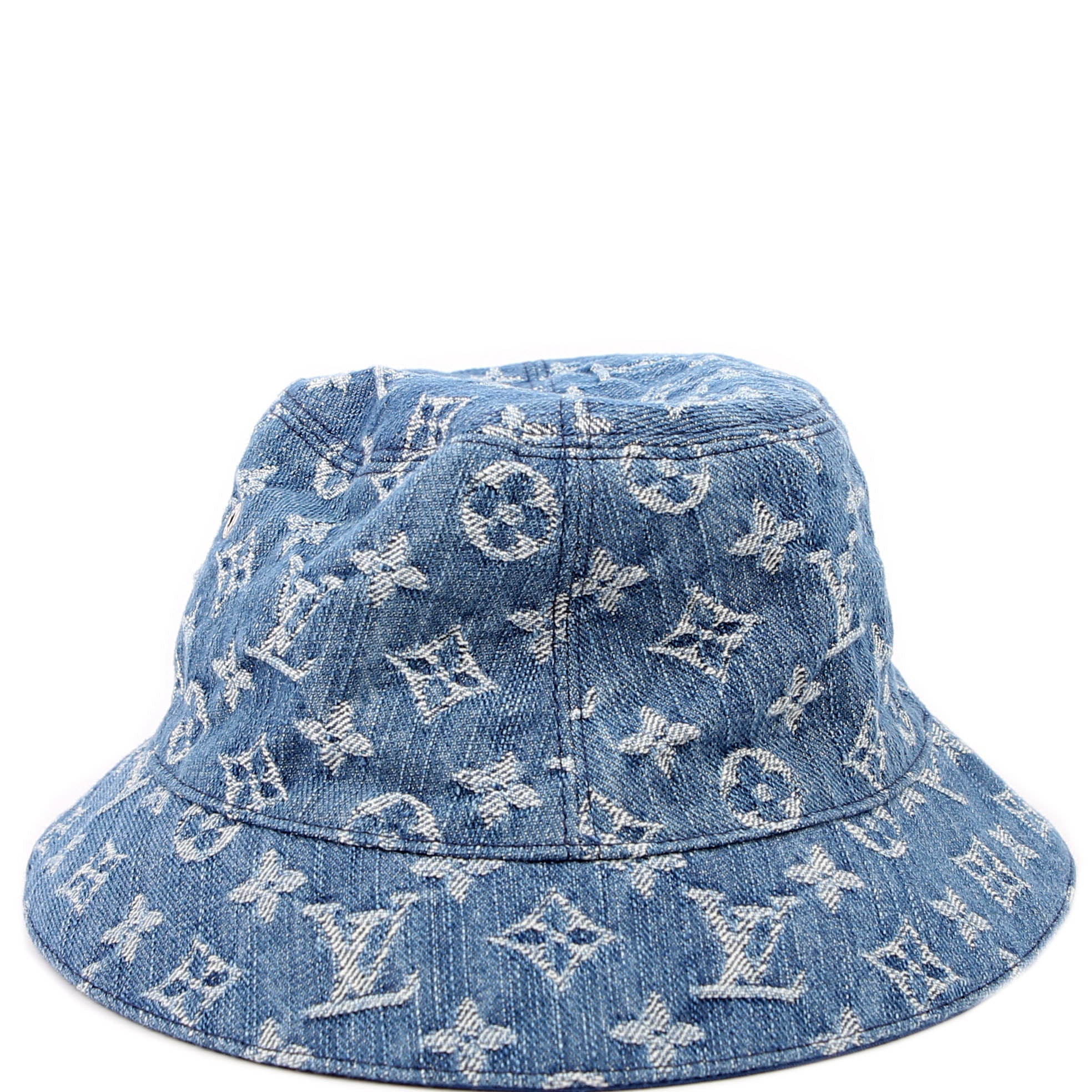 Denim Monogram Bucket Hat Medium Blue