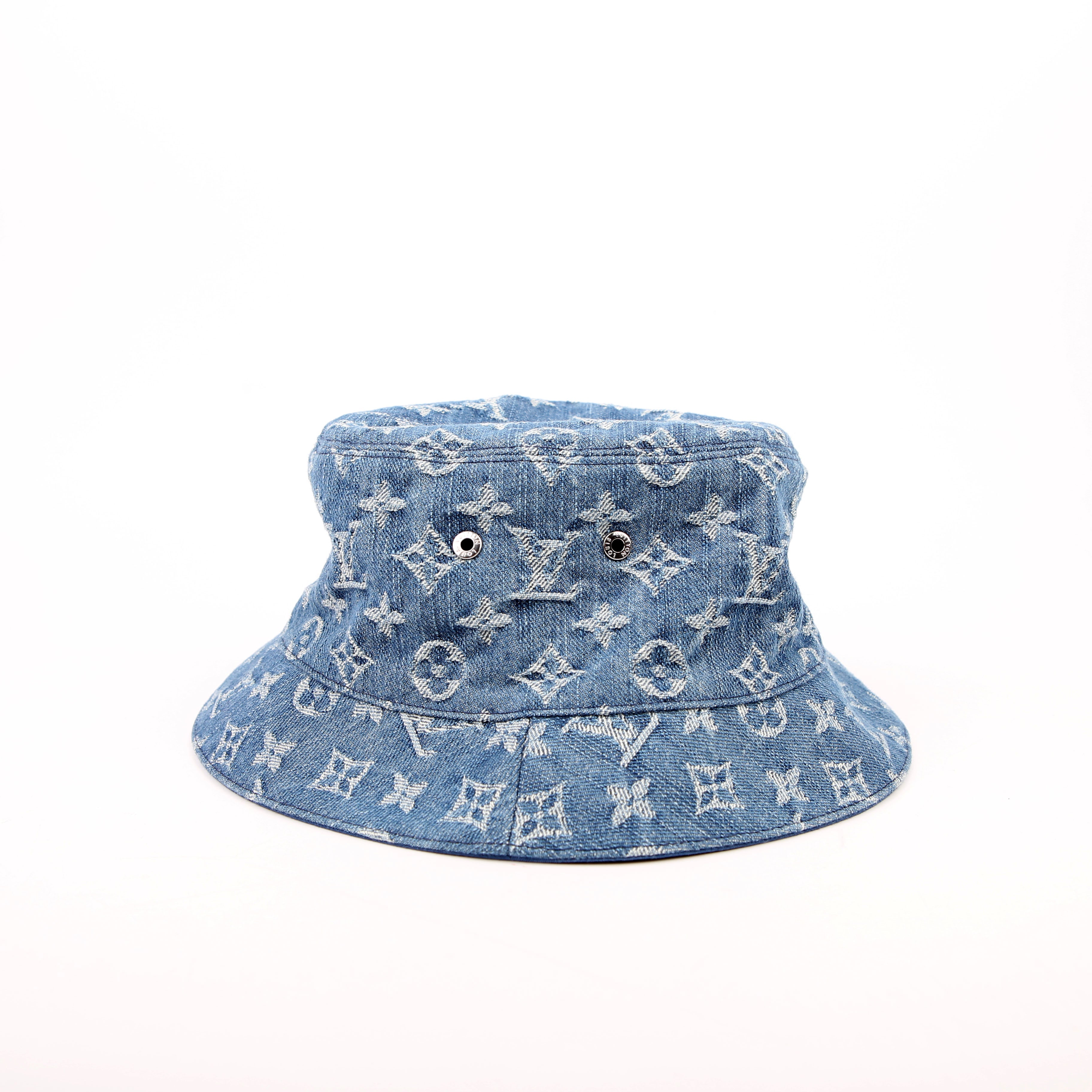 Denim Monogram Bucket Hat Medium Blue
